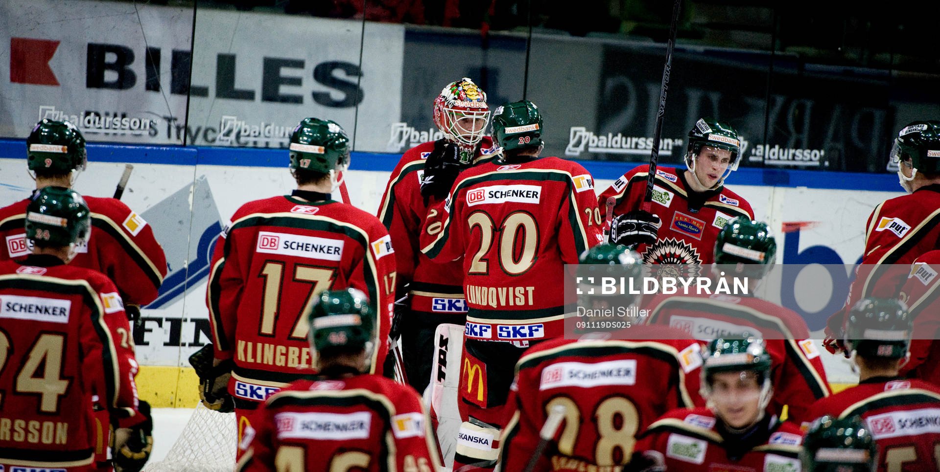 Frölunda tackar Johan Holmqvist, målvakt för matchen