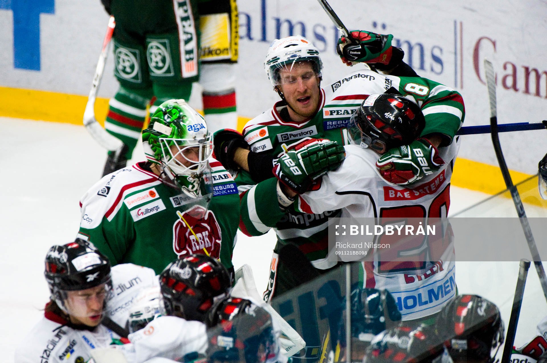 Ett jätteslagsmål avslutade matchen. Cristopher