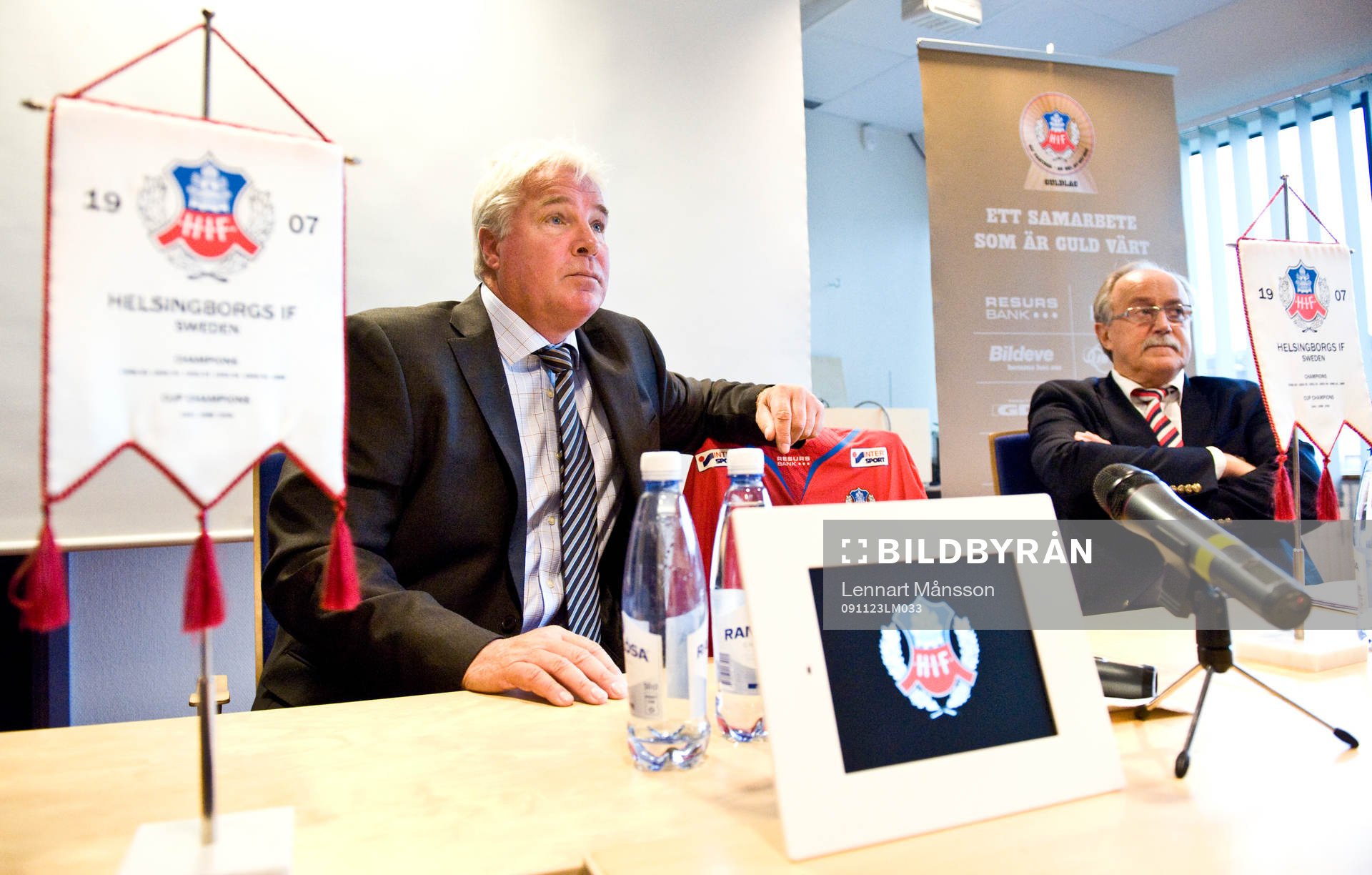 Conny Karlsson, tränare och Sten-Inge Fredin, ordförande
