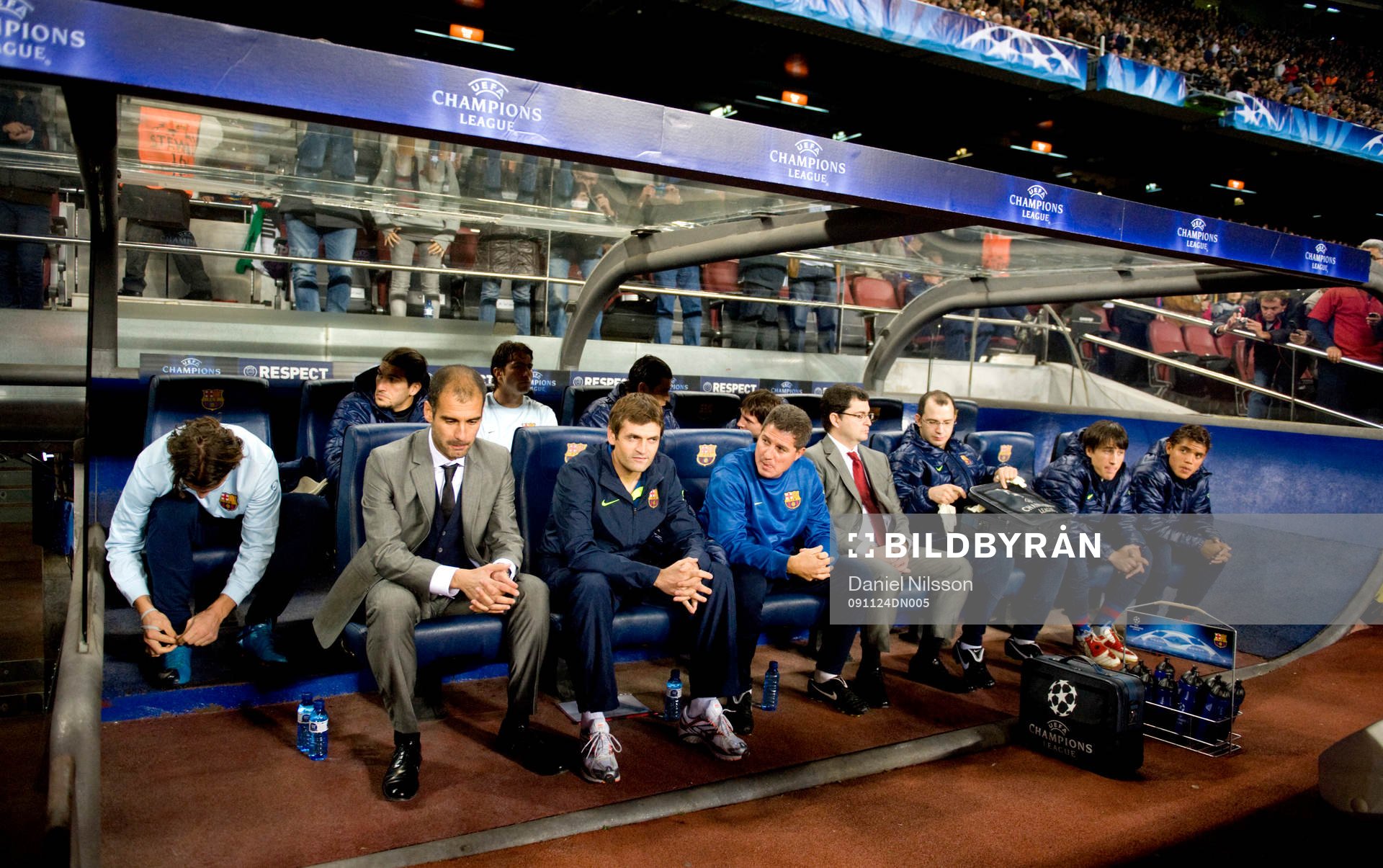 Zlatan Ibrahimovic (till vänster) och Pep Guardiola,