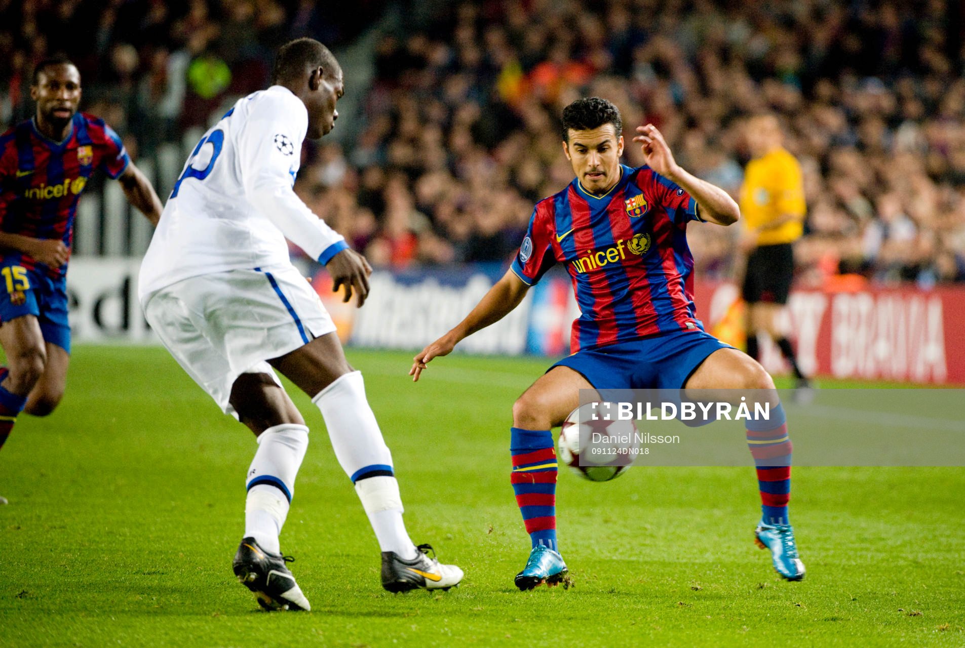 Pedro, Barcelona och Mario Balotelli, Inter