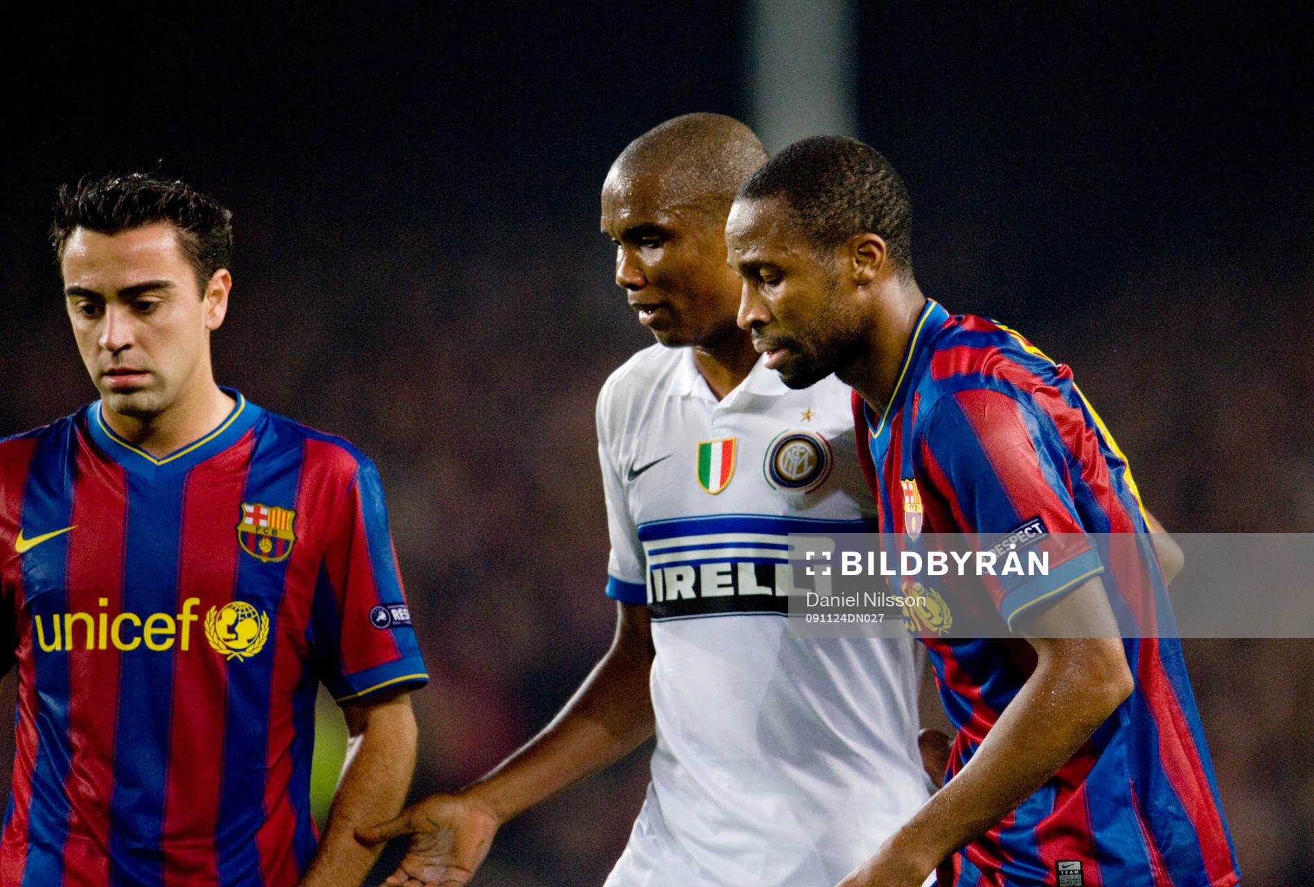 Seydou Keita och Xavi, Barcelona och Samuel Etoó, Inter