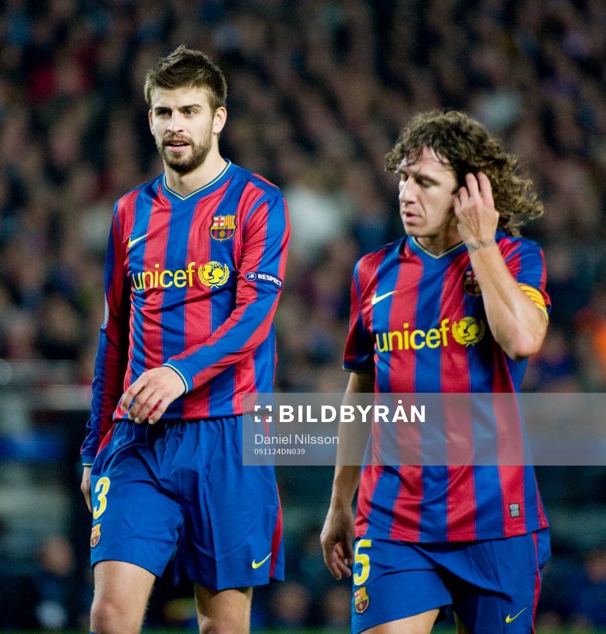 Gerard Piqué  och Carles Puyol