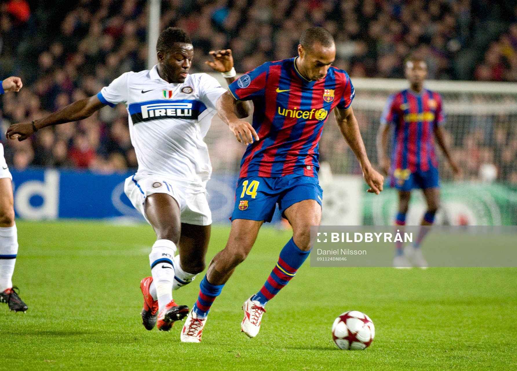 Thierry Henry, Barcelona och Muntari Sulley Ali, inter