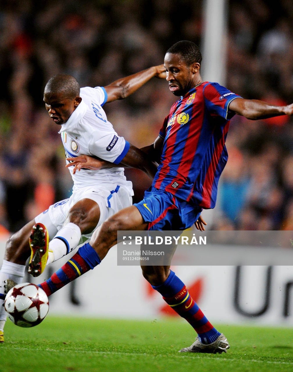 Samuel Etoó, Inter och Seydou Keita, Barcelona