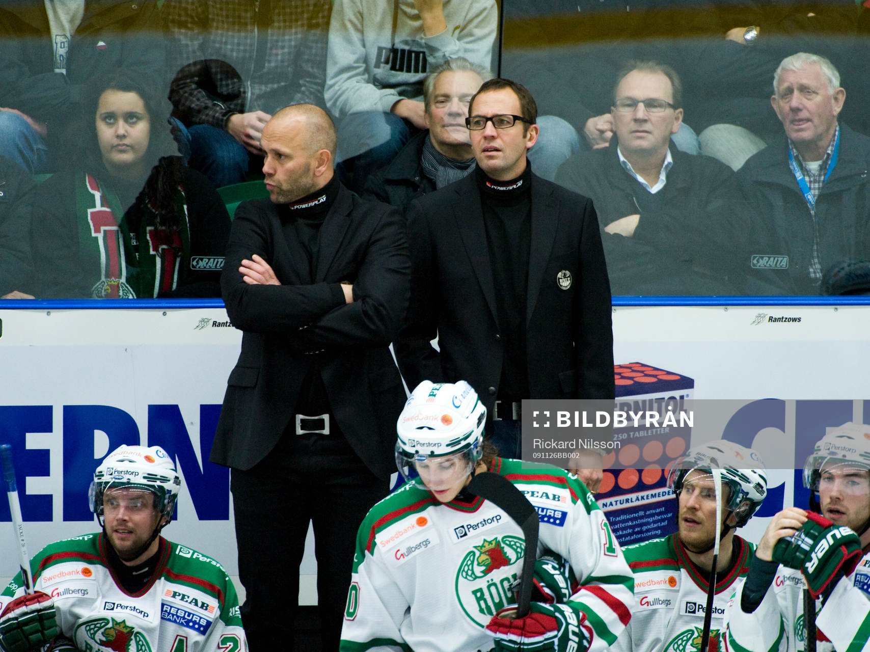 I Gunnar Perssons frånvaro, tog Roger Hansson, sportchef,
