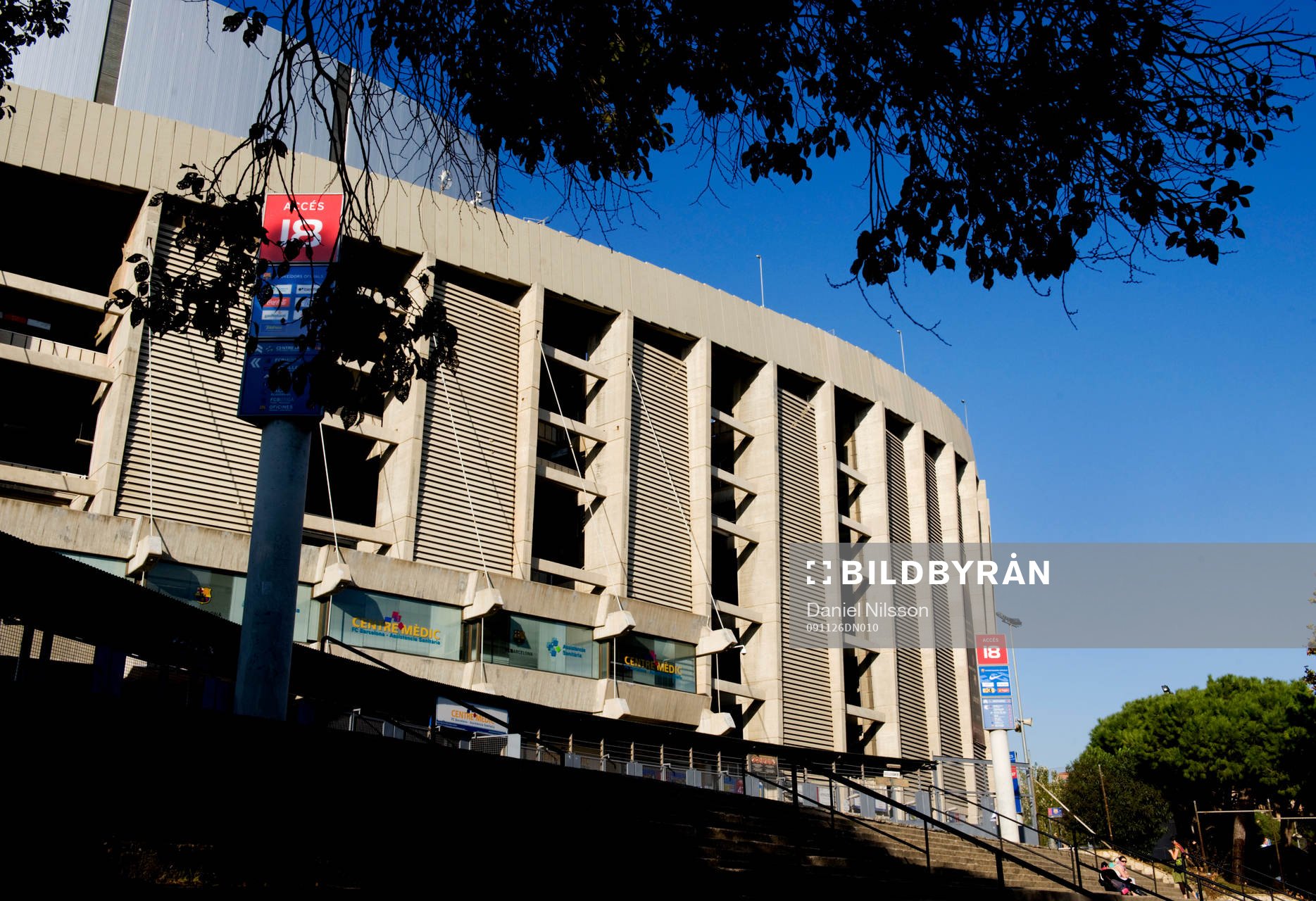 Camp Nou. Exteriör. Arena, stadion