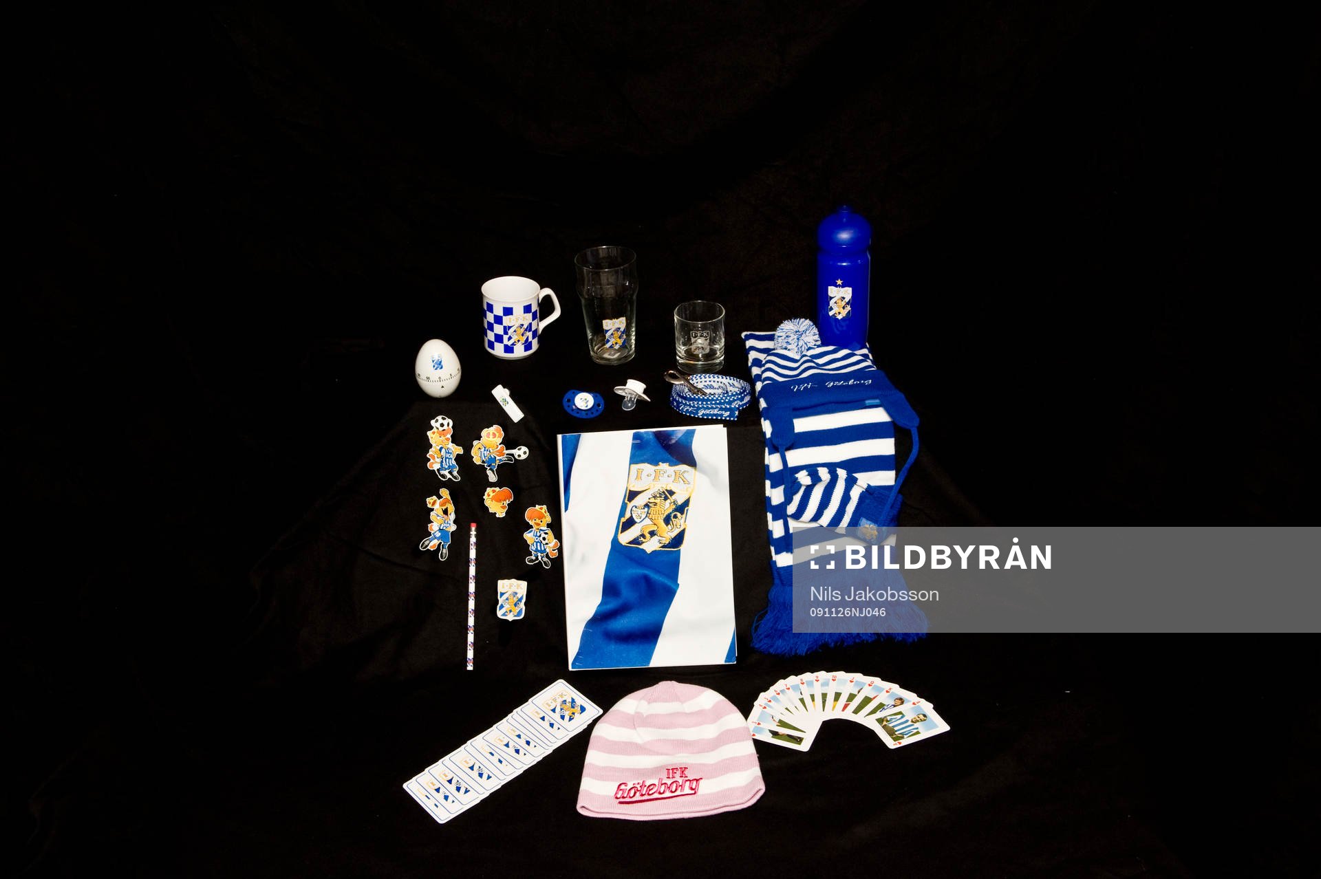 Fotboll, IFK Göteborg, souvenir, klubbprylar, halsduk,