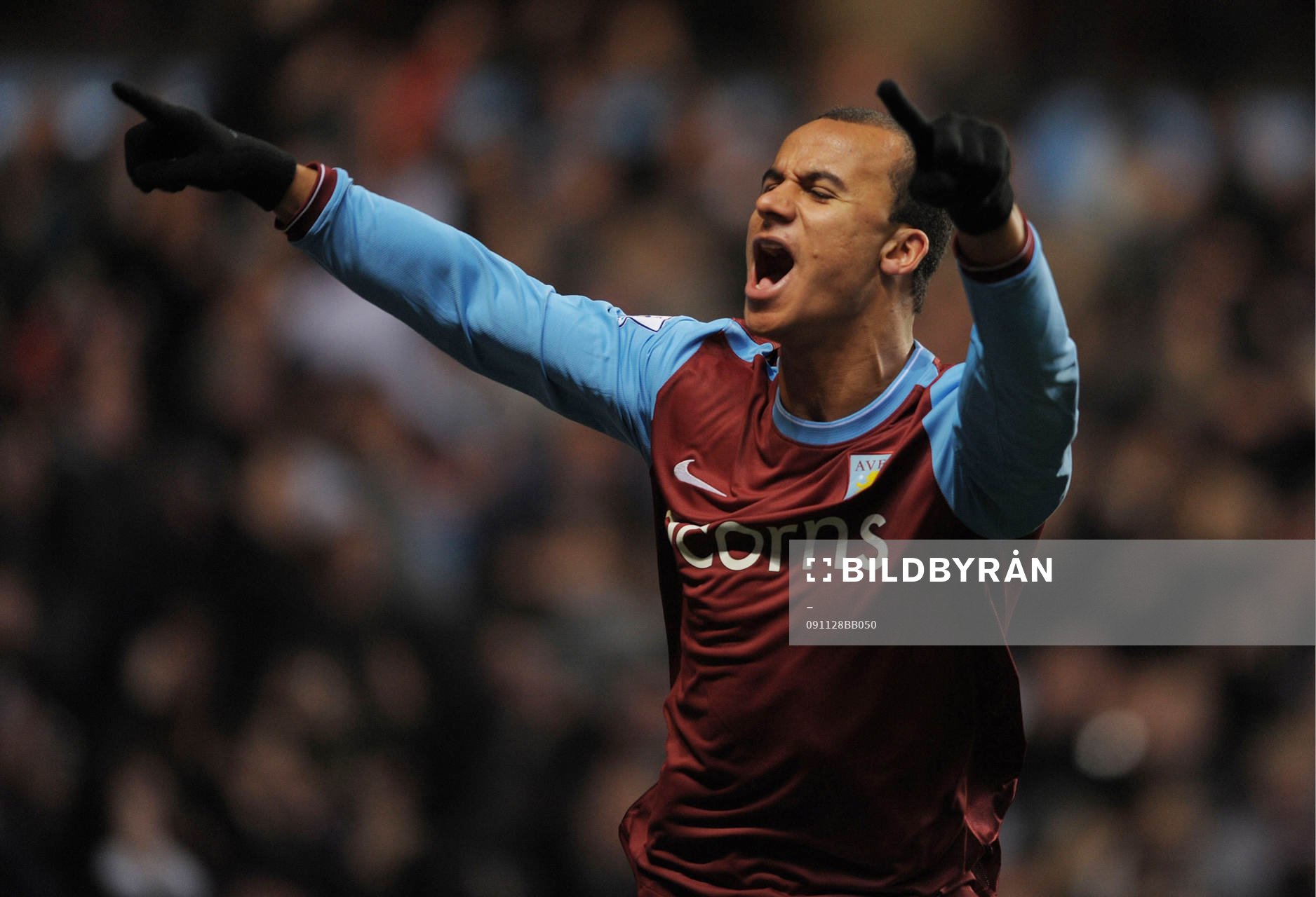 Gabriel Agbonlahor, Aston Villa, jubel