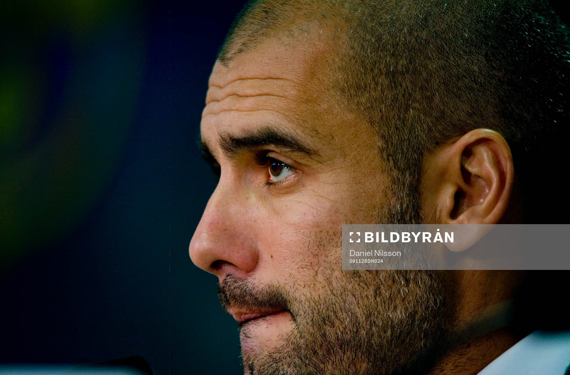 Pep Guardiola, tränare FC Barcelona, på presskonferens