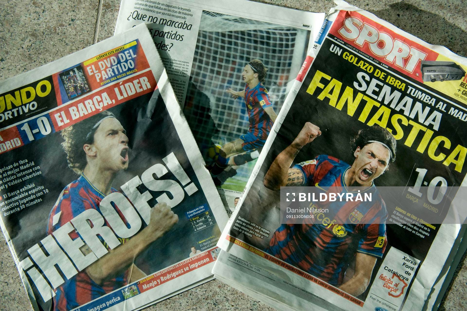 Zlatan Ibrahimovic, Barcelona, på spanska löpsedlar