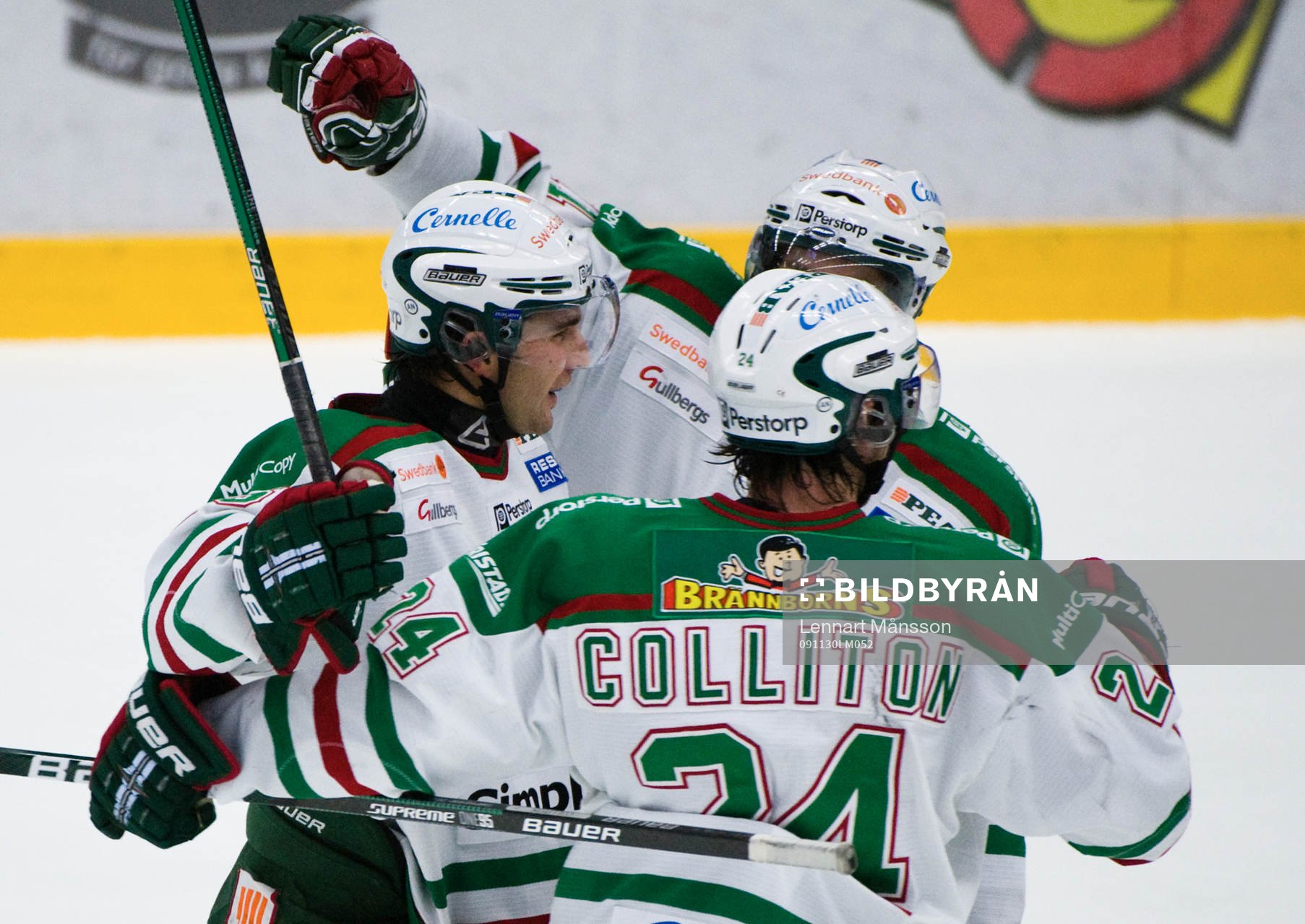 Dominik Granak, Rögle, grattas till 2-1, jubel, glädje