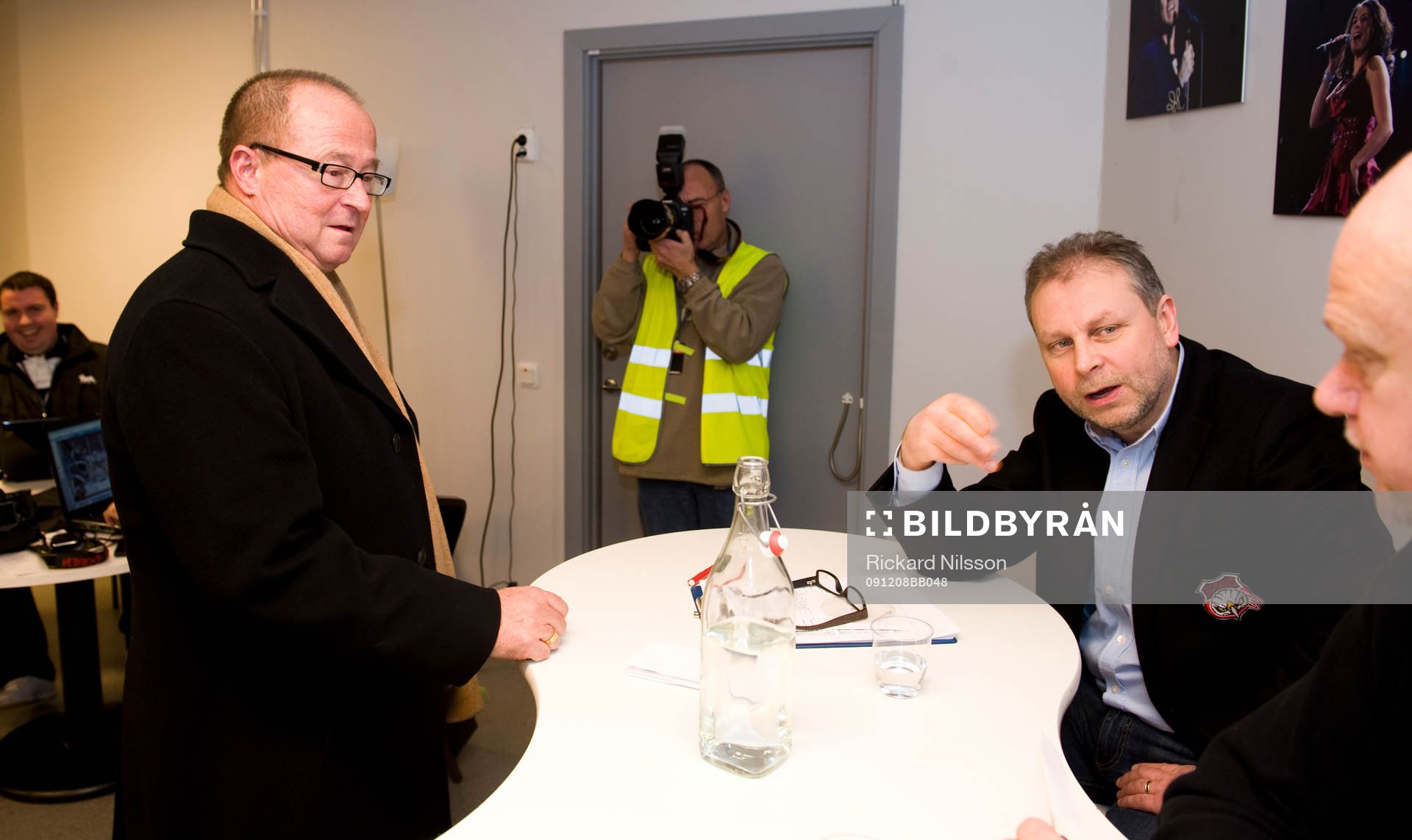 PeO Larsson, sportchef och Göran Karlström, tränare,