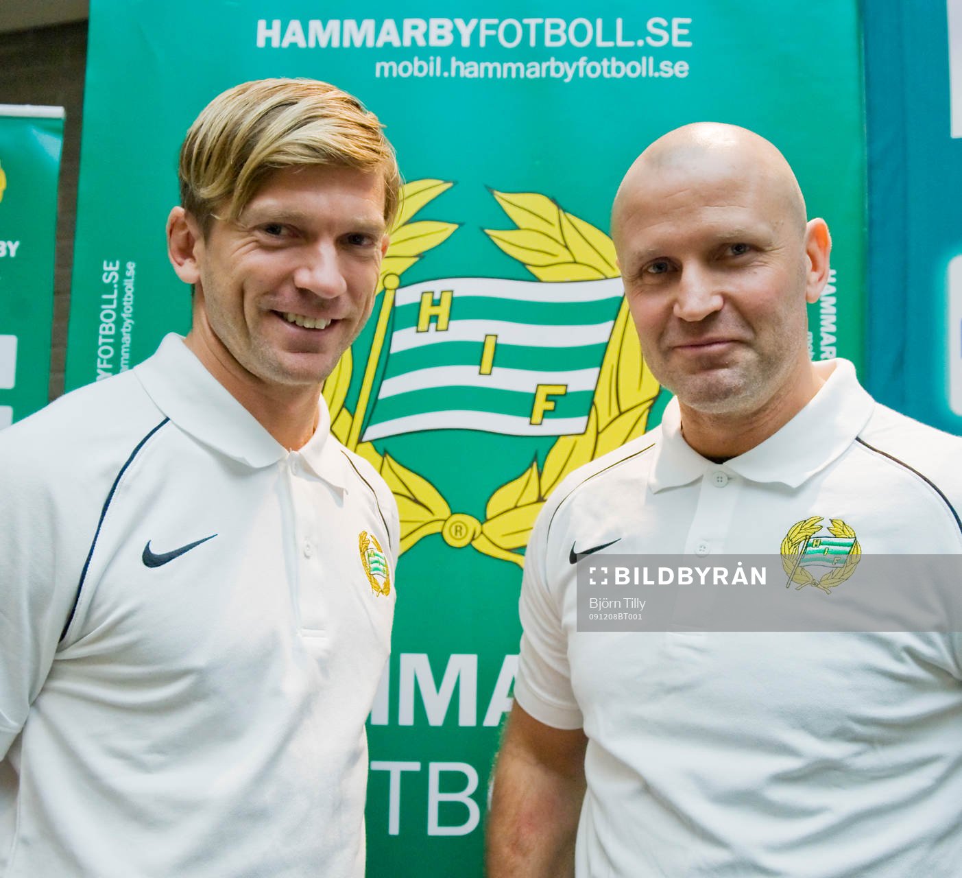 Jesper Blomqvist, assisterande tränare och Michael
