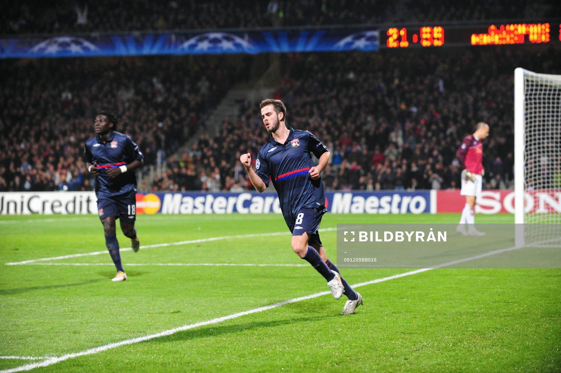 Miralem Pjanic, Lyon, glädje, jubel
