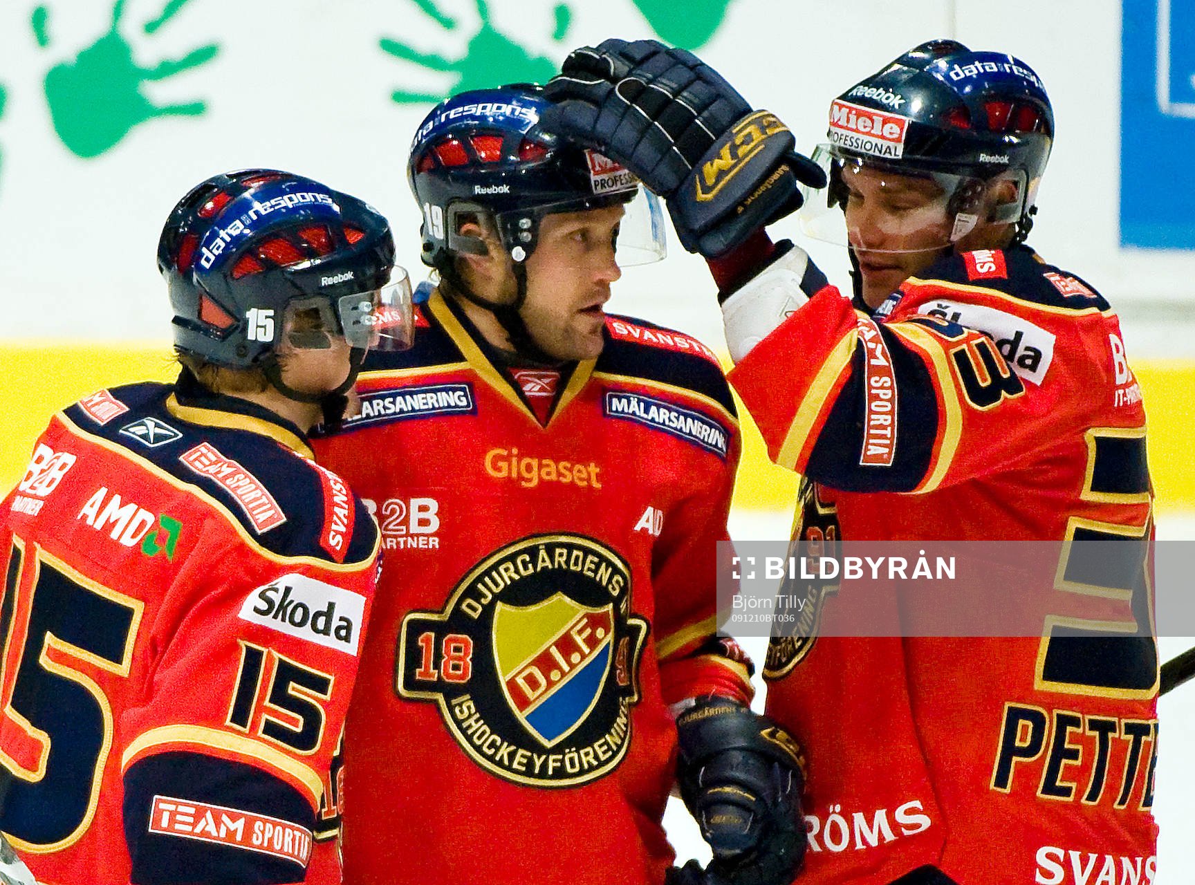 Oscar Eklund, Jimmie Ölvestad och Timmy Pettersson,