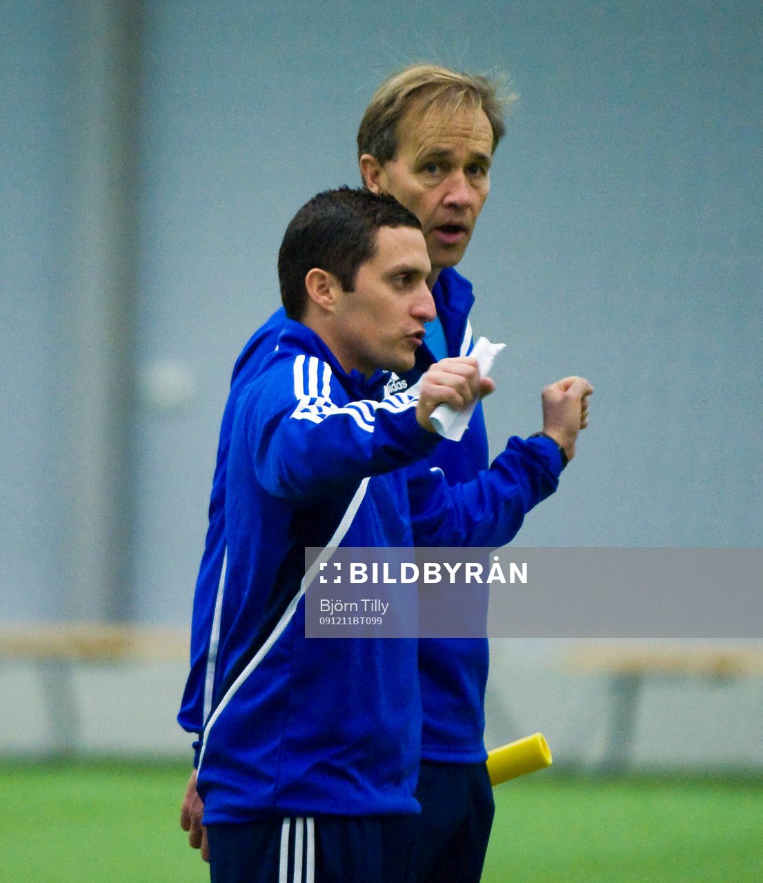 Carlos Banda, tränare och Lennart Wass, tränare,