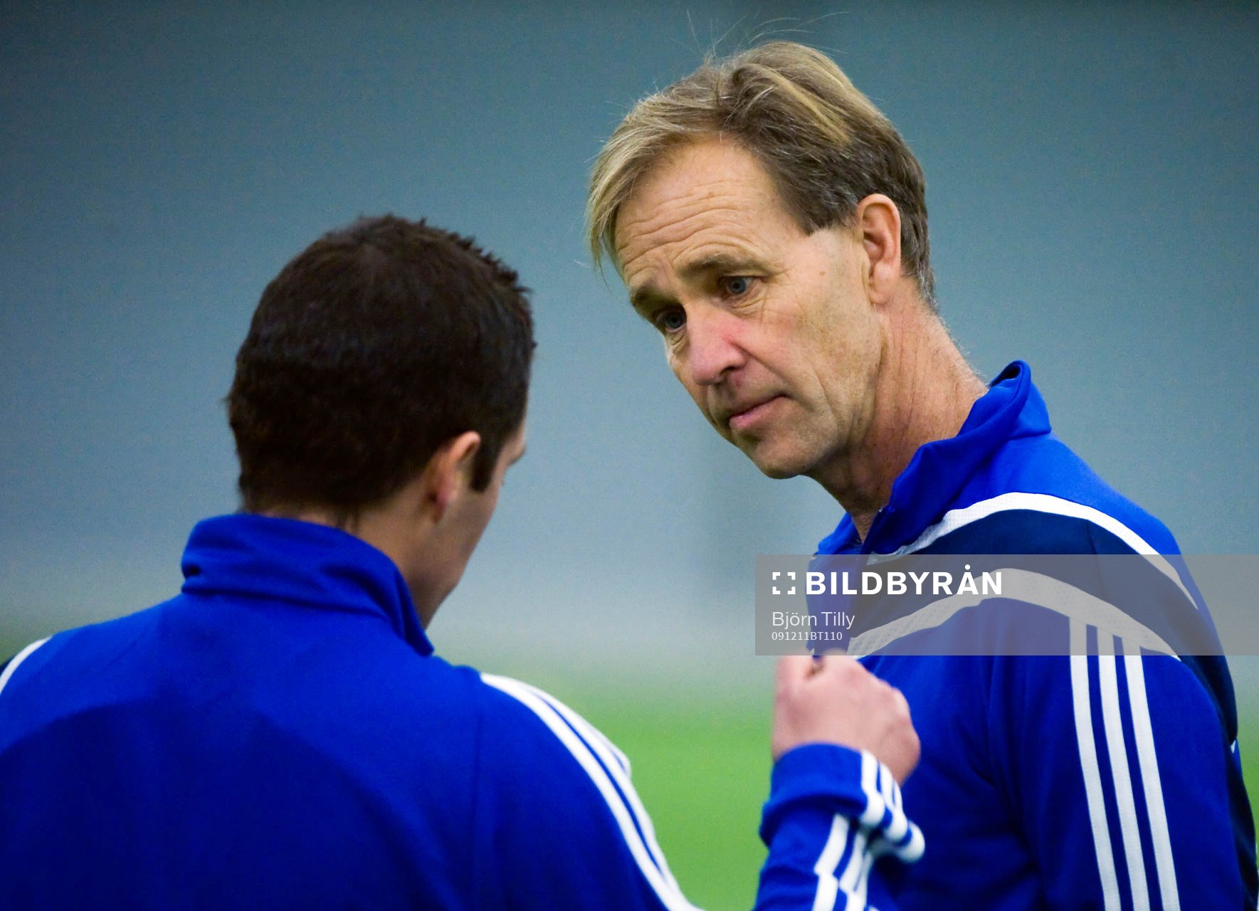 Carlos Banda, tränare och Lennart Wass,