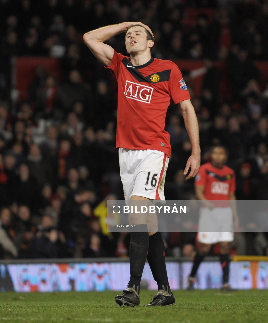 Fotboll, Premier League, engelsk, Manchester United - Aston