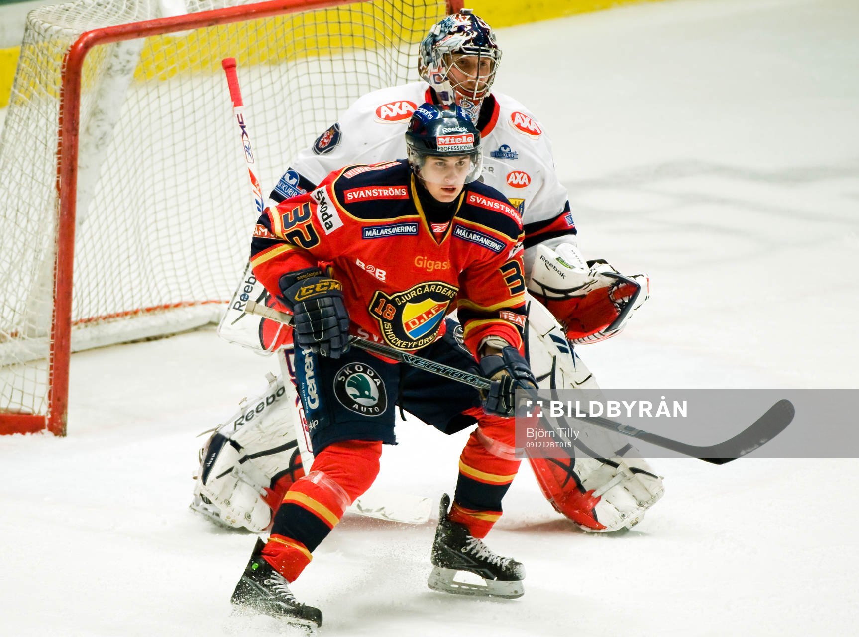 Marcus Krüger, Djurgården och Björn Bjurling, målvakt,