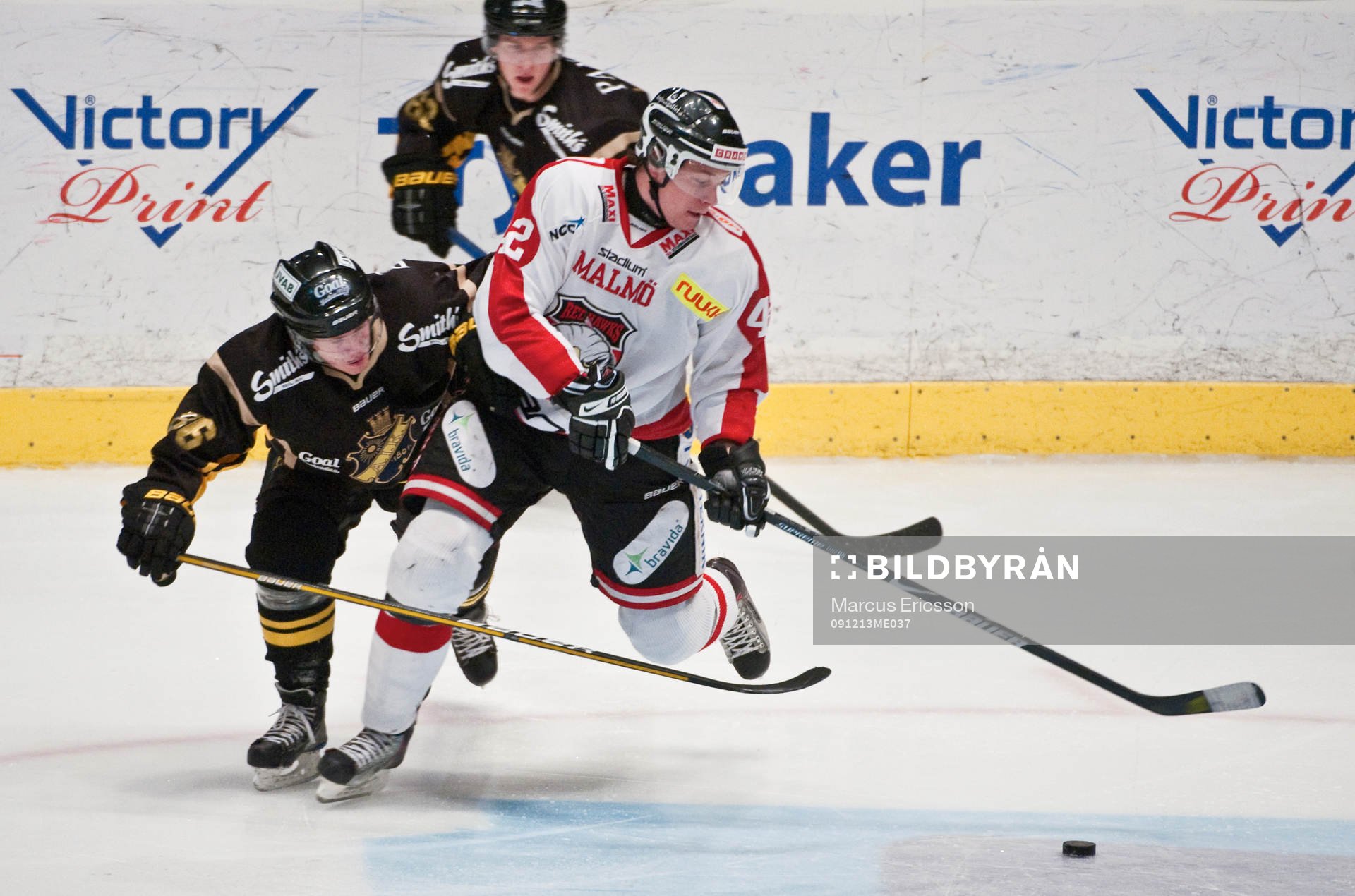 Oscar Ahlström, AIK och Jan Urbas, Malmö Redhawks