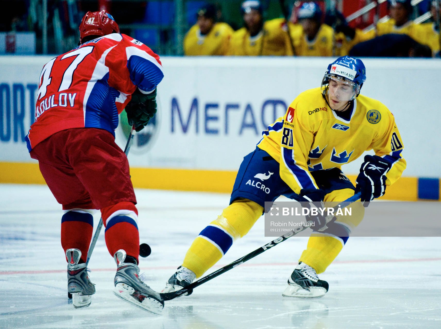 Mattias Weinhandl, Sverige stoppar pucken från Alexander