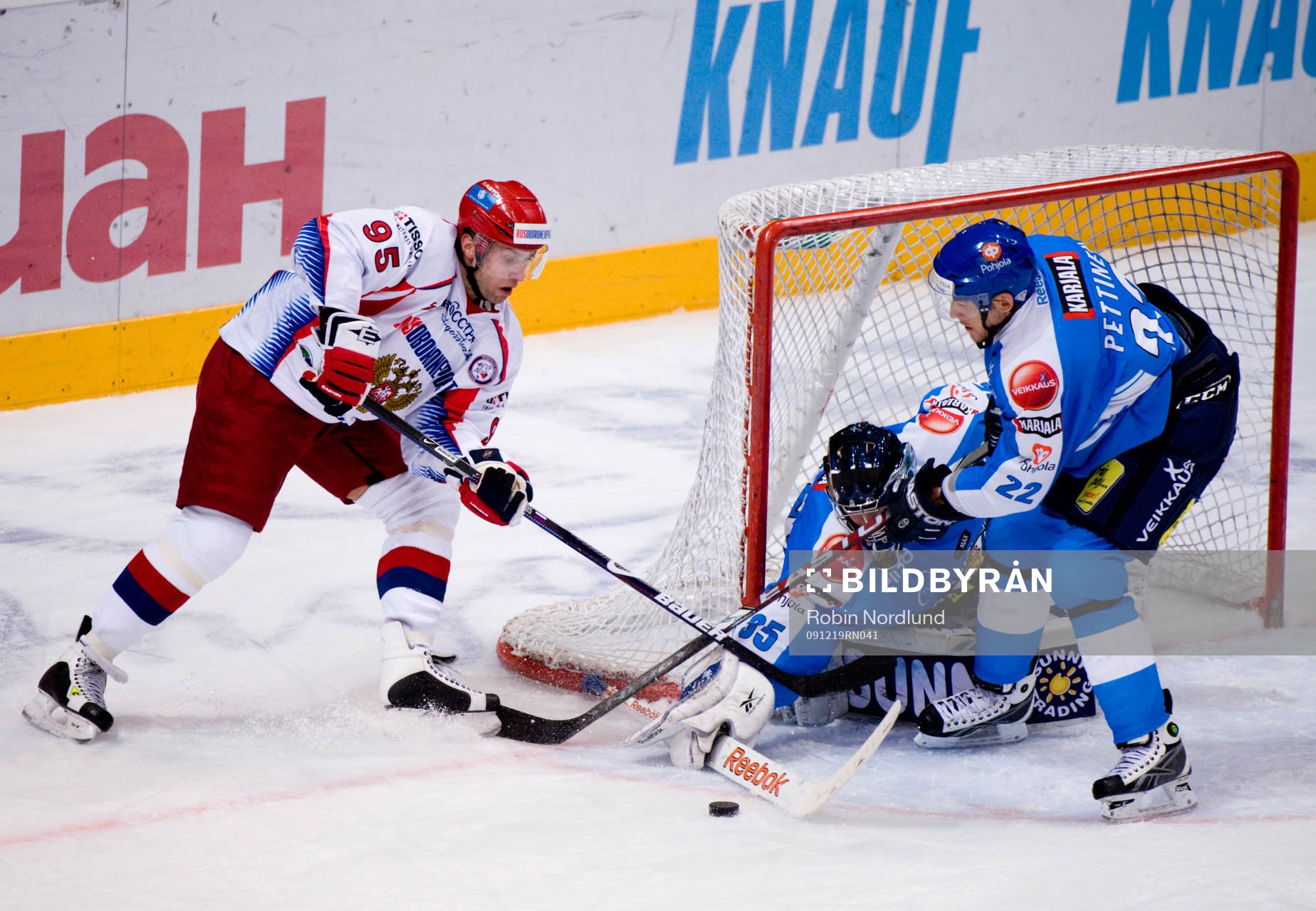 Alexey Morozov, Ryssland mot Tomi Pettinen och Teemu