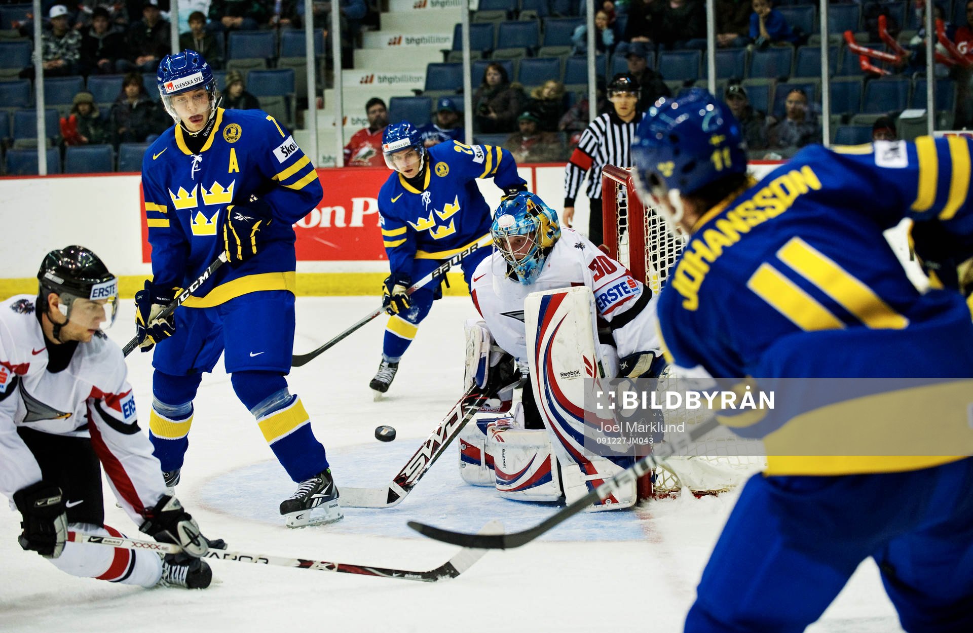 David Rundblad, André Petersson och Marcus Johansson,