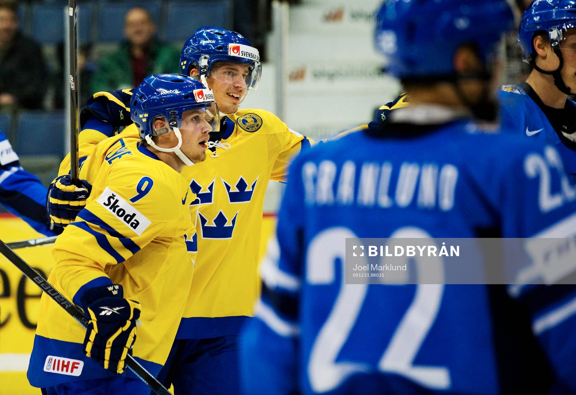 Mattias Tedenby och Jacob Josefson, Sverige, jublar