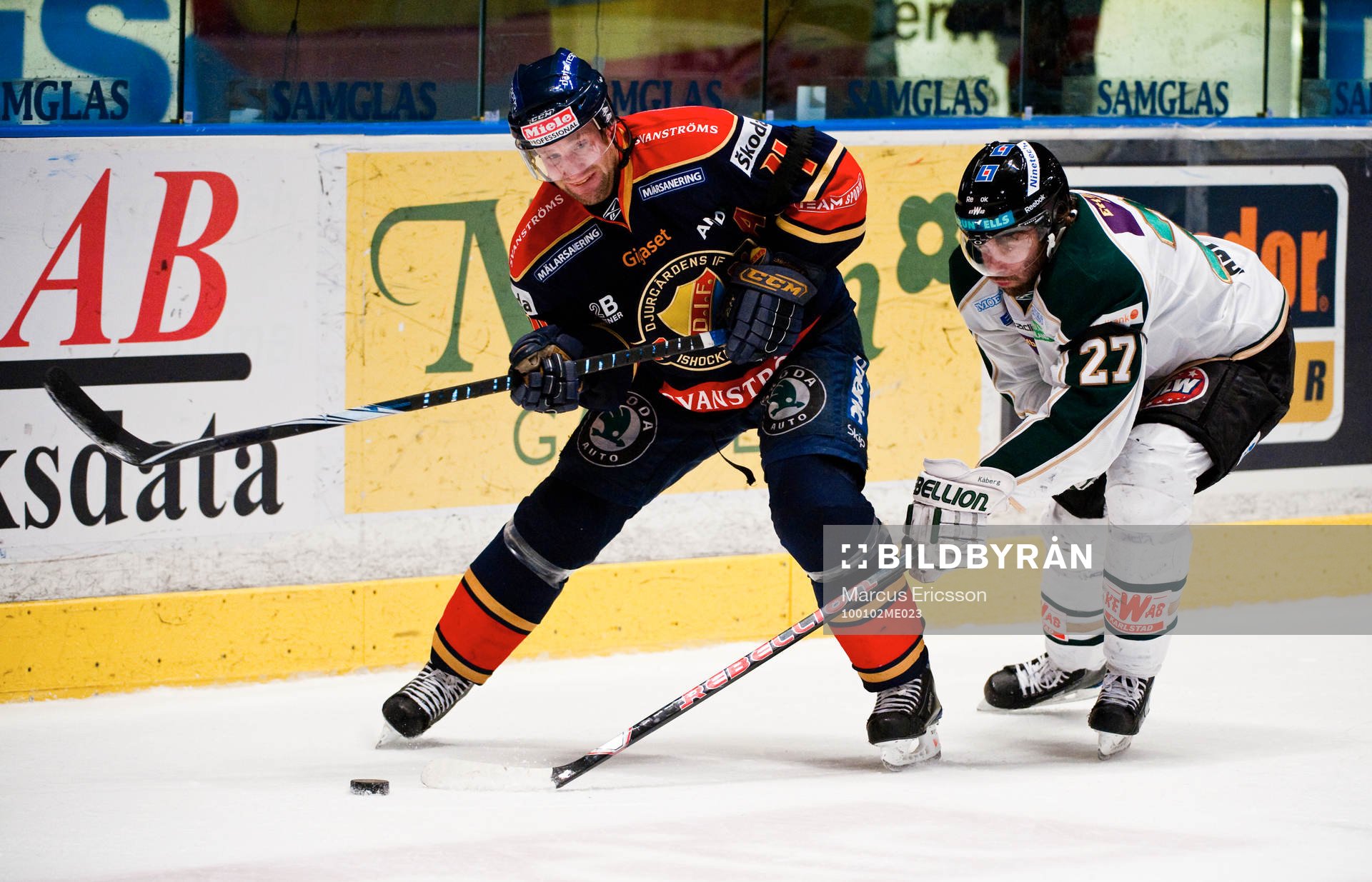 Marcus Nilson, Djurgården, och Emil Kåberg, Färjestad