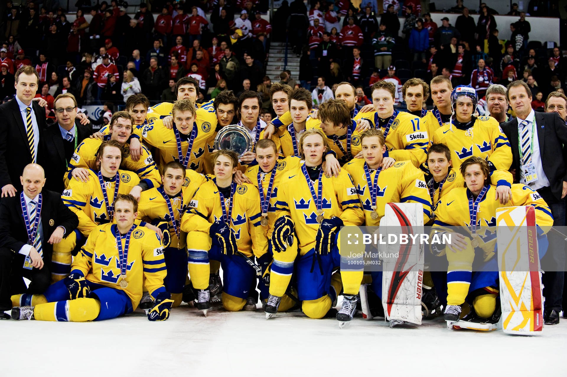 Det svenska laget tog brons. Lagbild