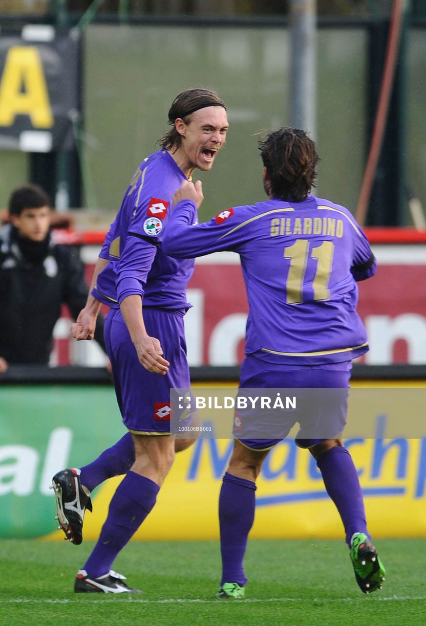  Per Kroldrup, Fiorentina, glädje, jubel.
