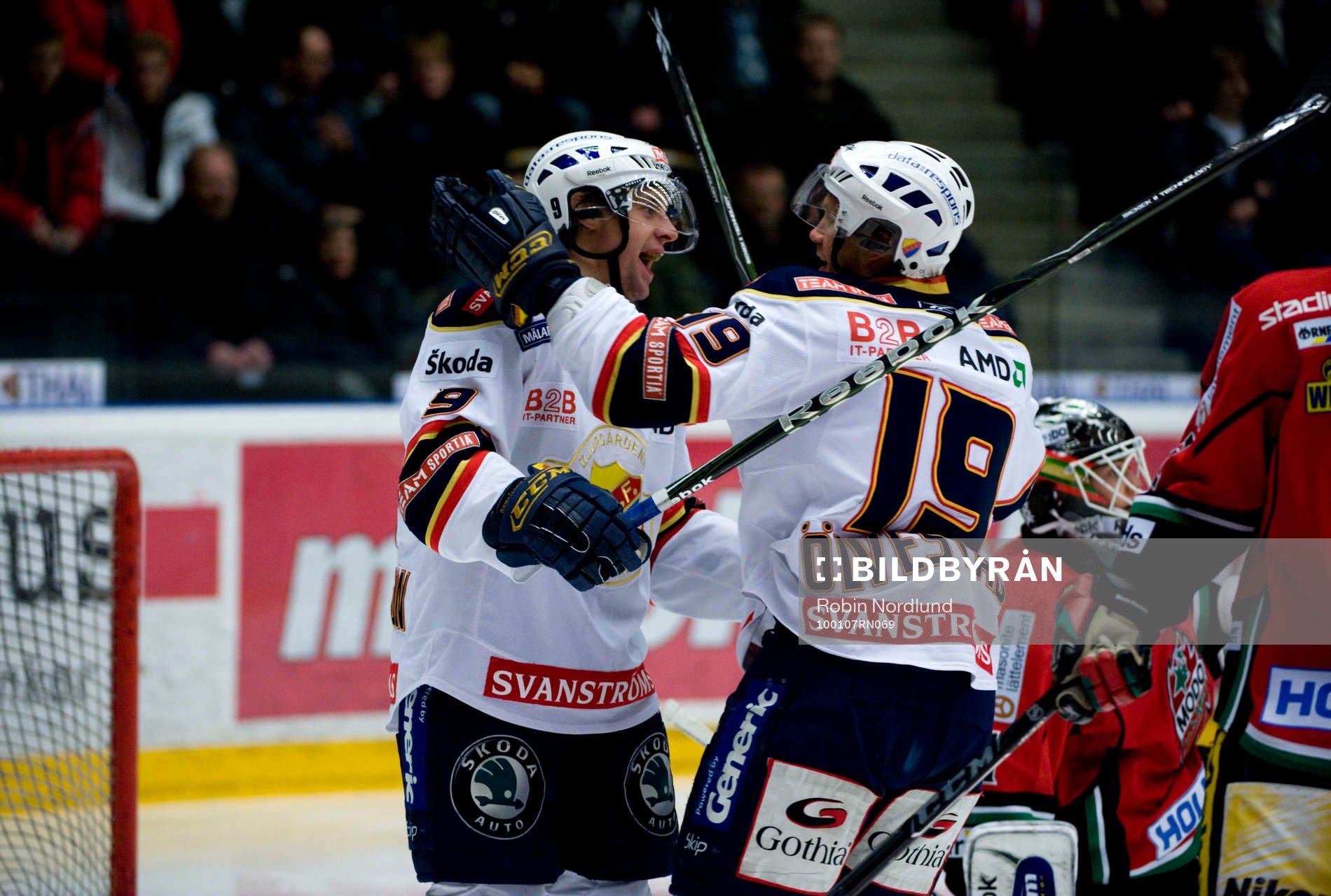 Kristofer Ottosson och Jimmie Ölvestad, Djurgården jubel