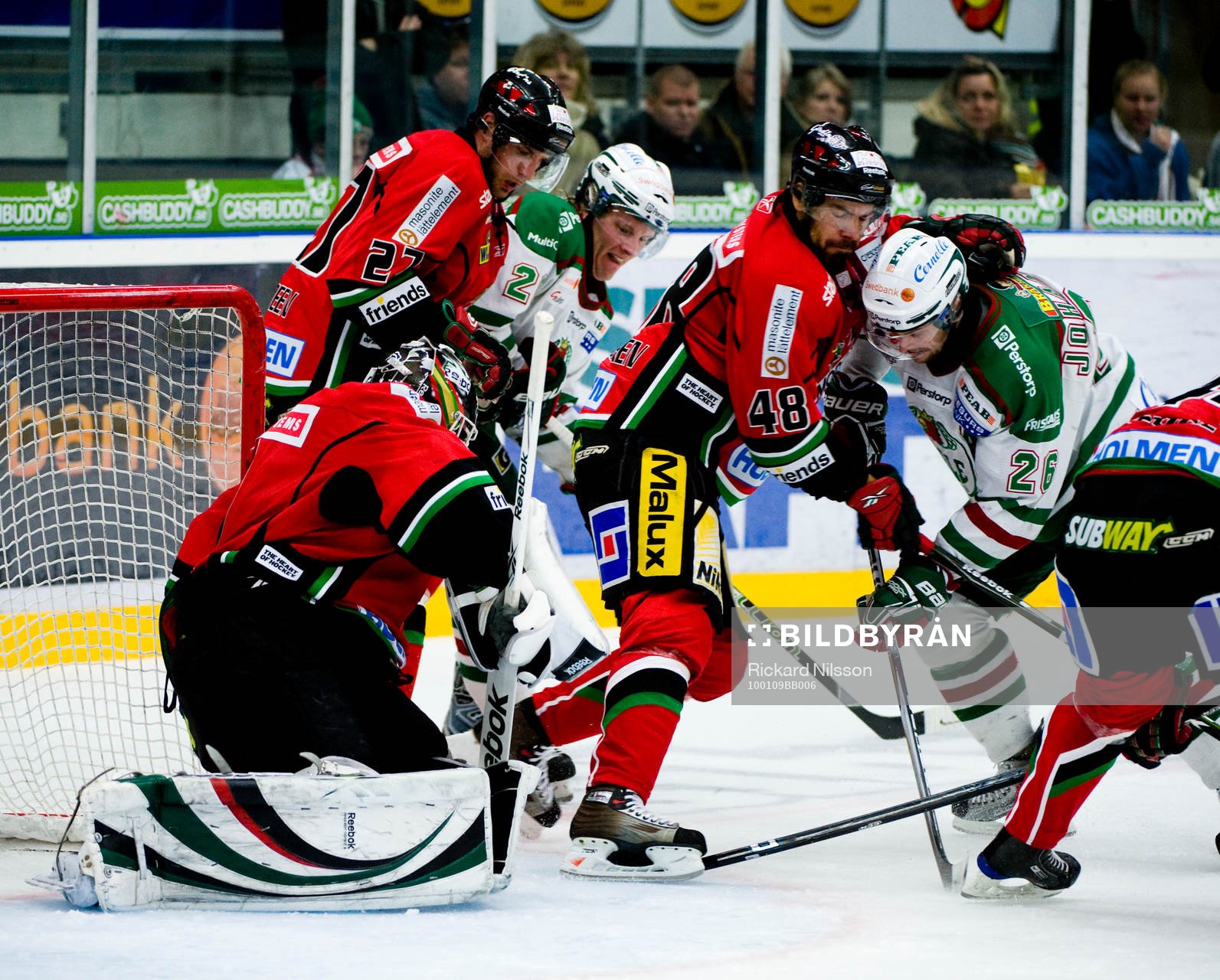 Mathias Månsson och Jakob Johansson, Rögle. Josh Green