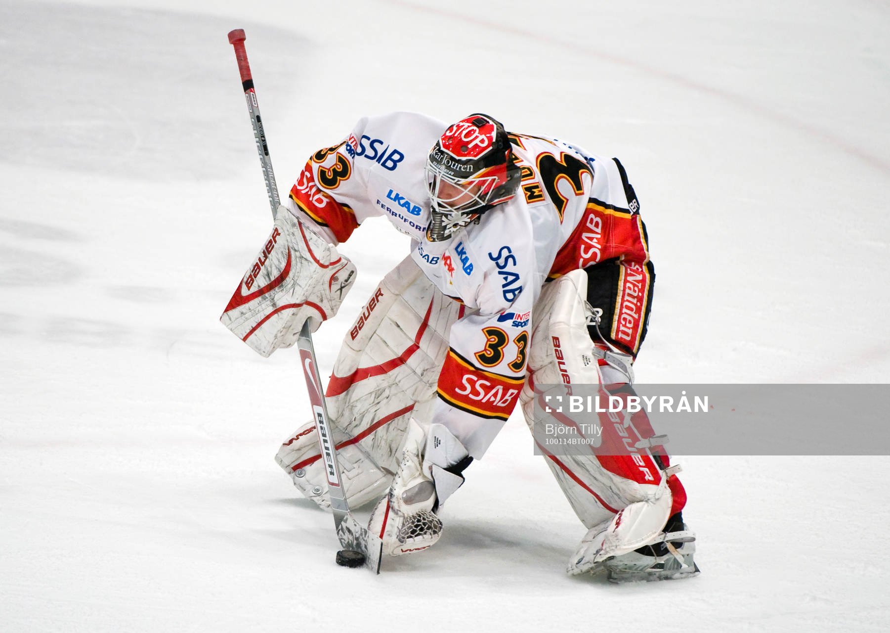 Mattias Modig, målvakt, räddning, puck