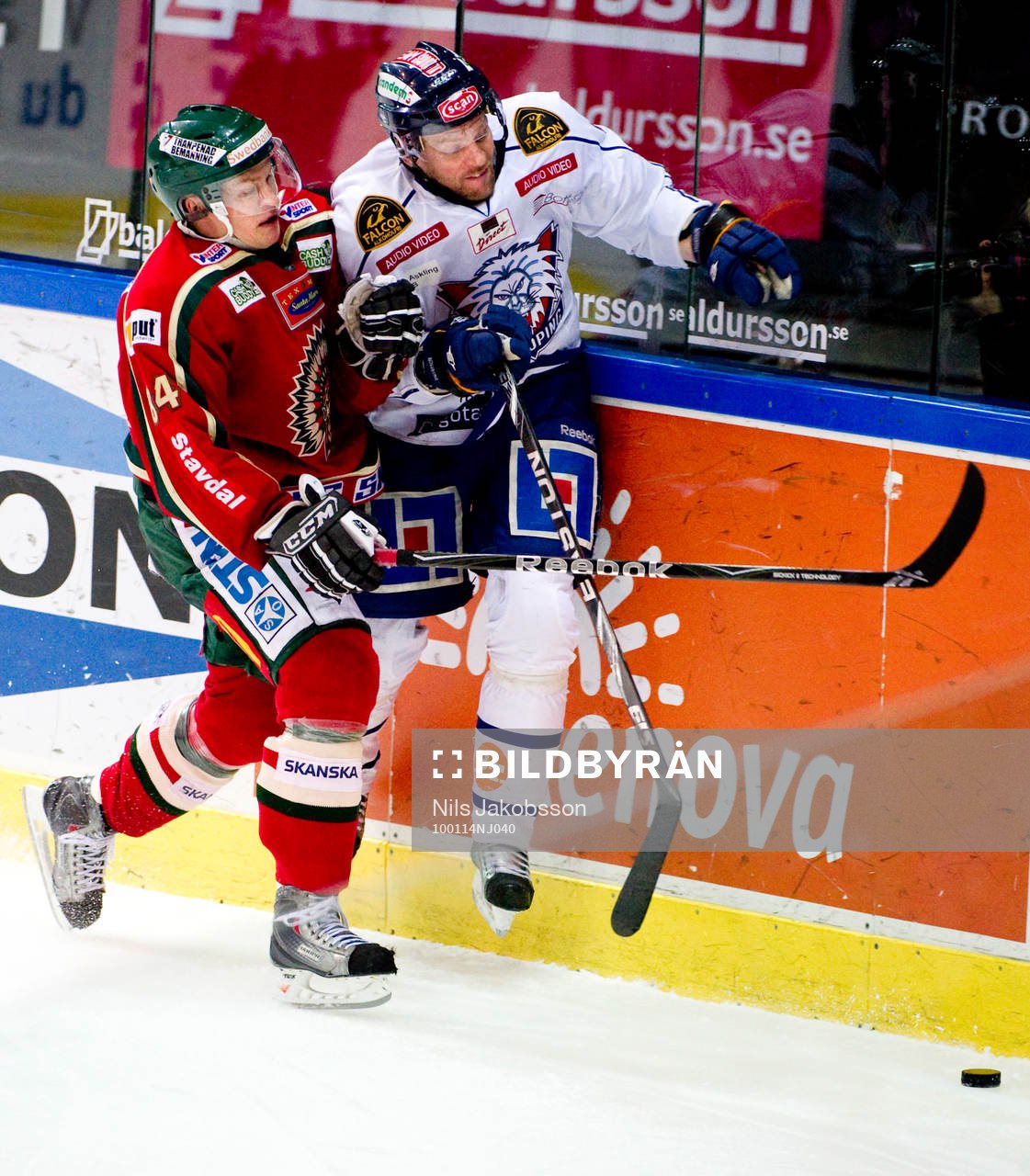 Patric Blomdahl, Frölunda och Niclas Hävelid, Linköping,