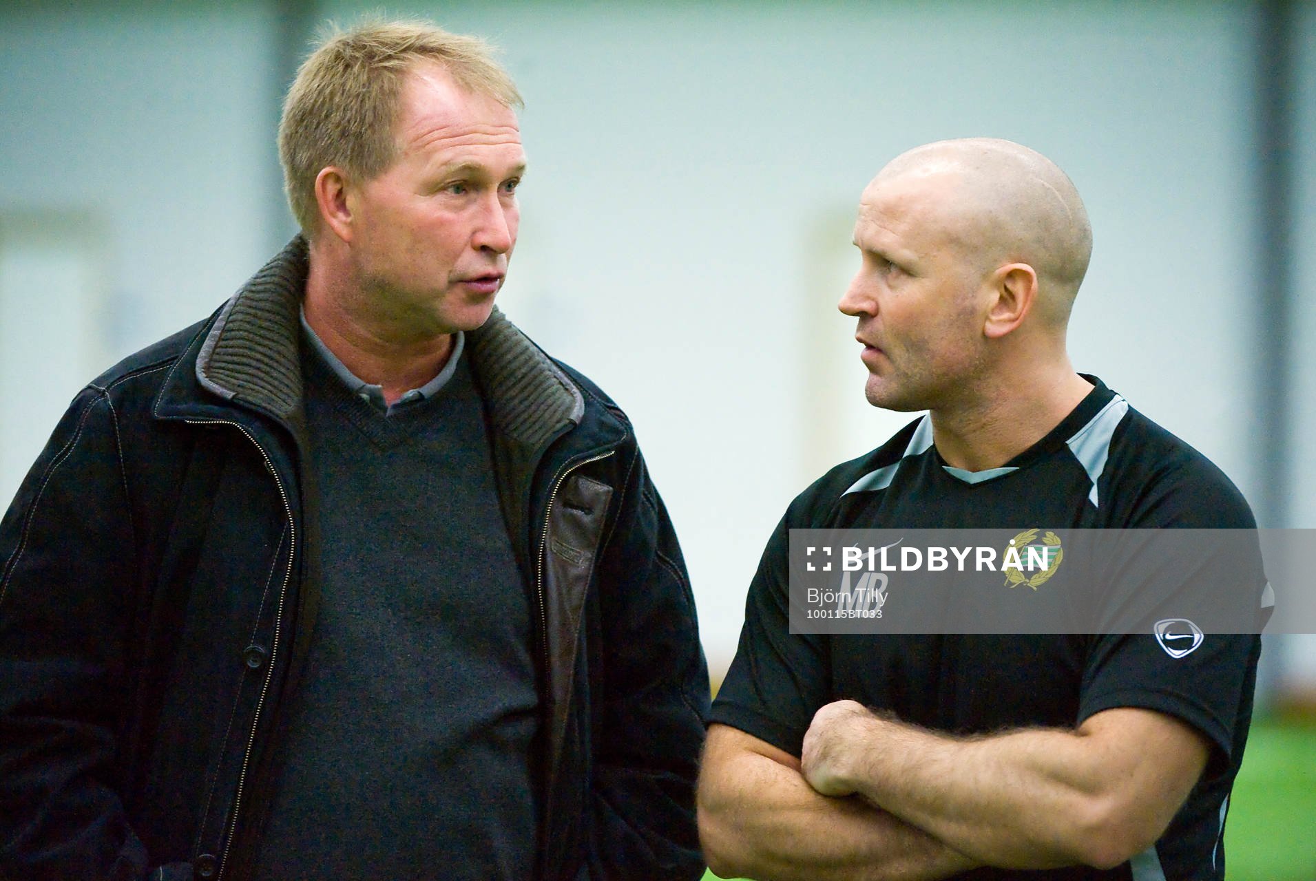 Per Apelgren och Michael Borgqvist, tränare