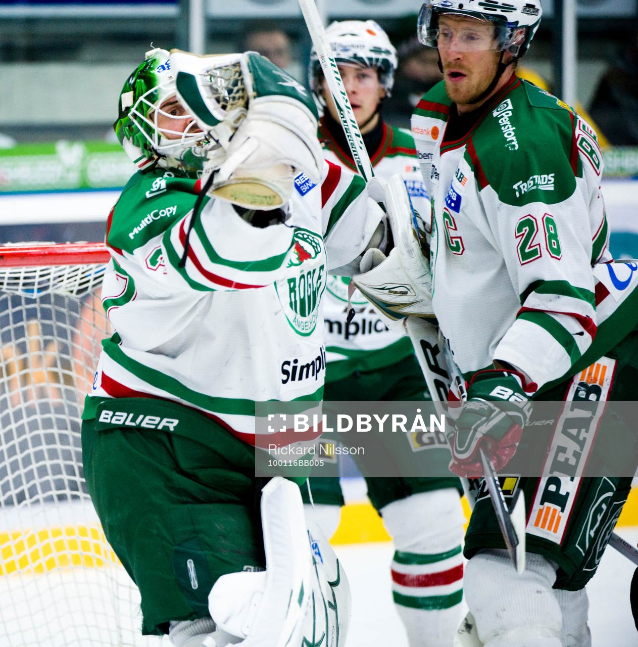Cristopher Nihlstorp, målvakt och Eric Beaudoin