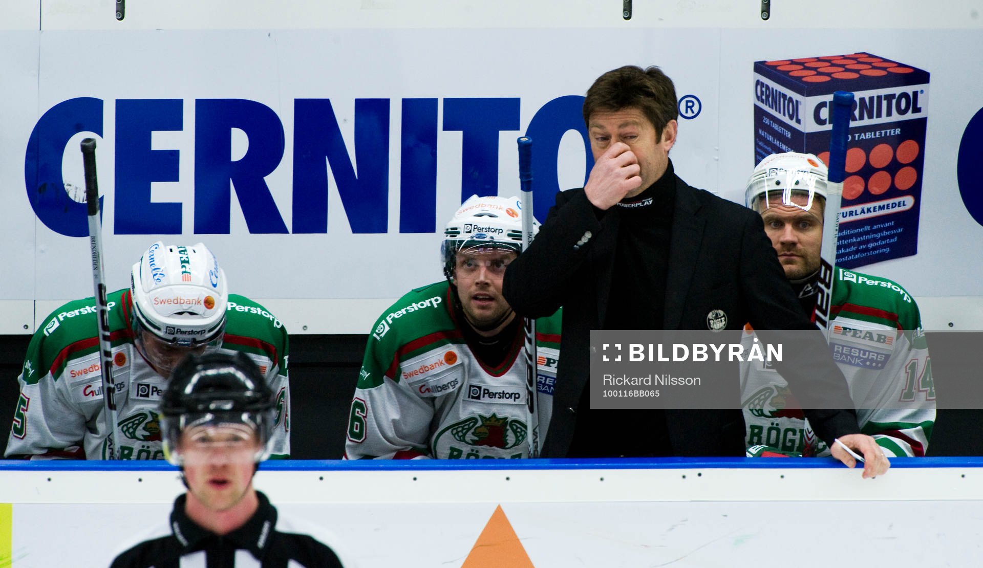Jakob Johansson, Mikael Gath och Gunnar Persson, tränare,