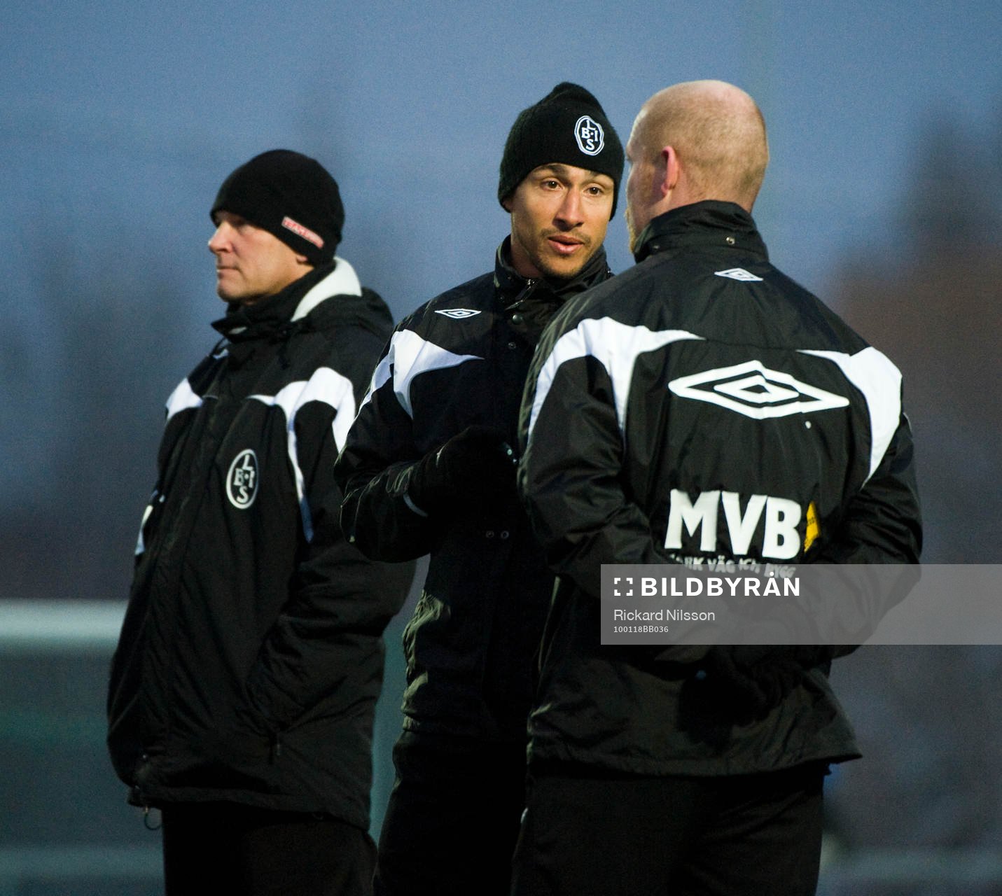 Henrik Larsson, tränare och Jörgen Pettersson, tränare