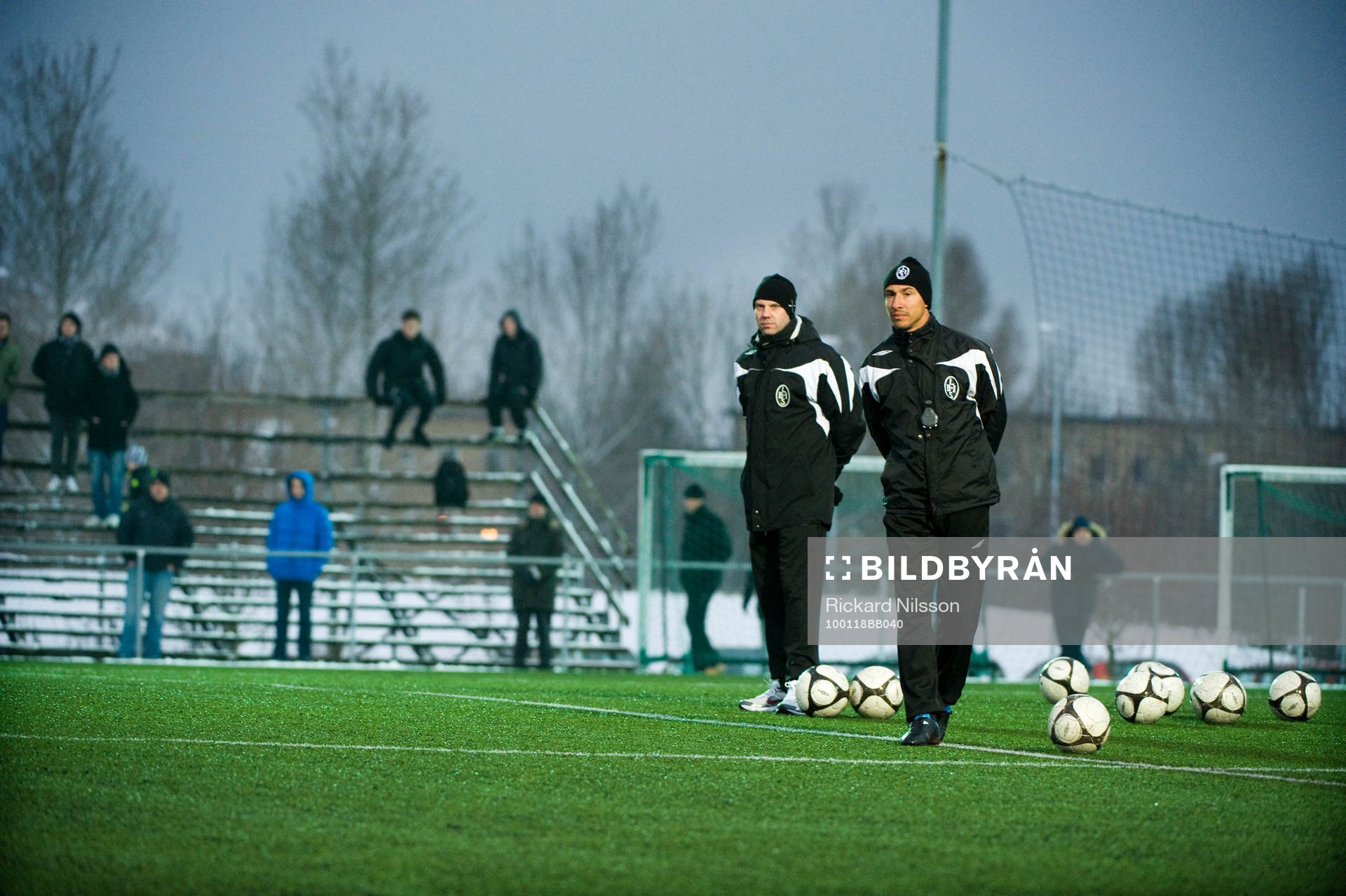 Henrik Larsson, tränare och Hans Eklund