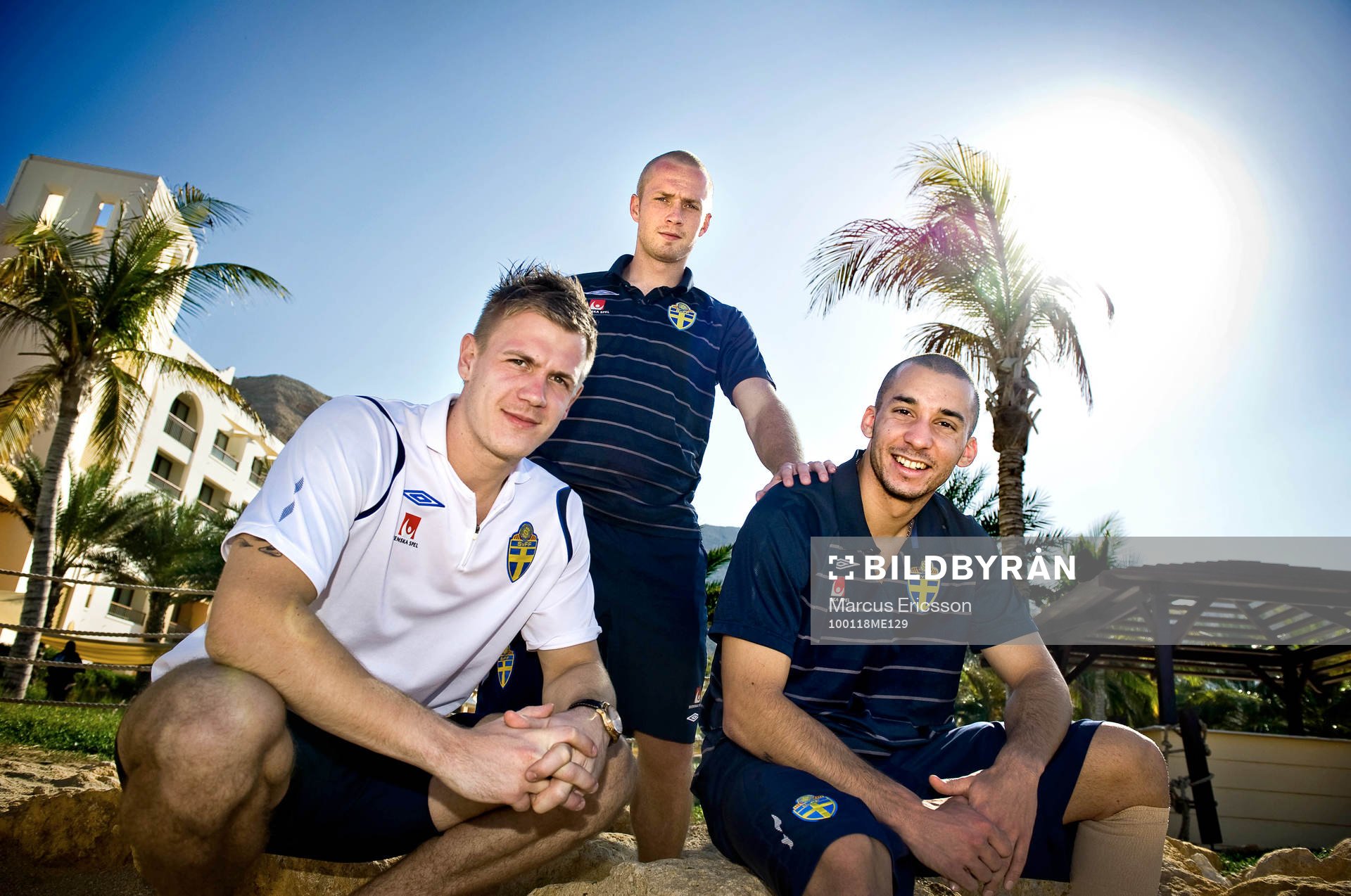 Johan Dahlin, målvakt, Daniel Larsson och Guillermo Molins