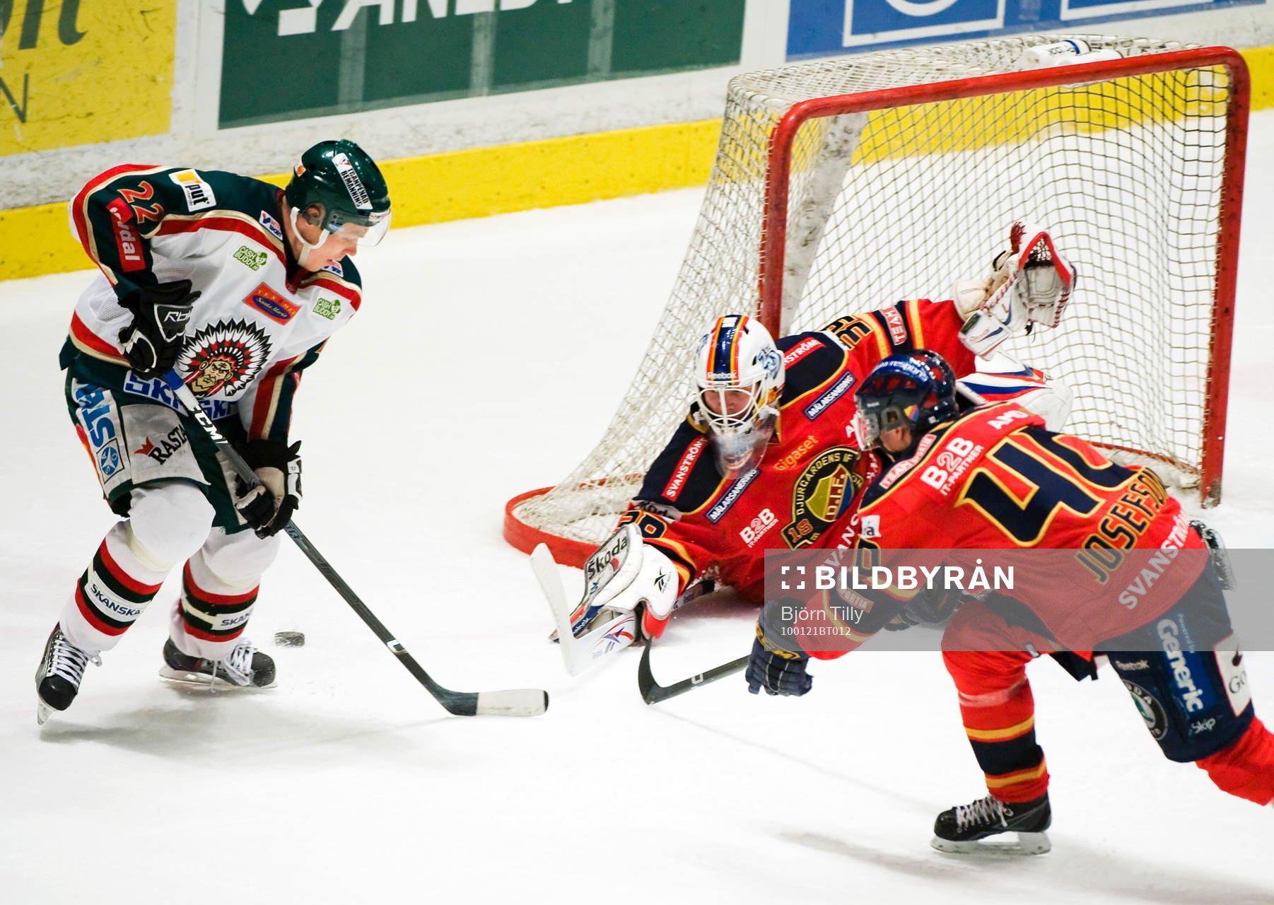 Janne Niskala, Frölunda, Stefan Ridderwall, målvakt och