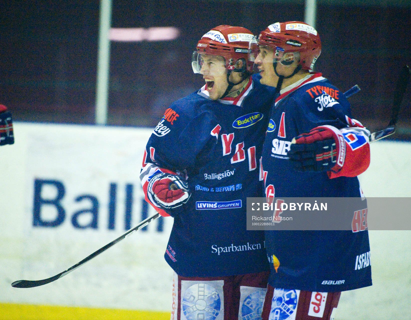 Andreas Hardarsson och Anton Hellsing, Tyringe, jubel