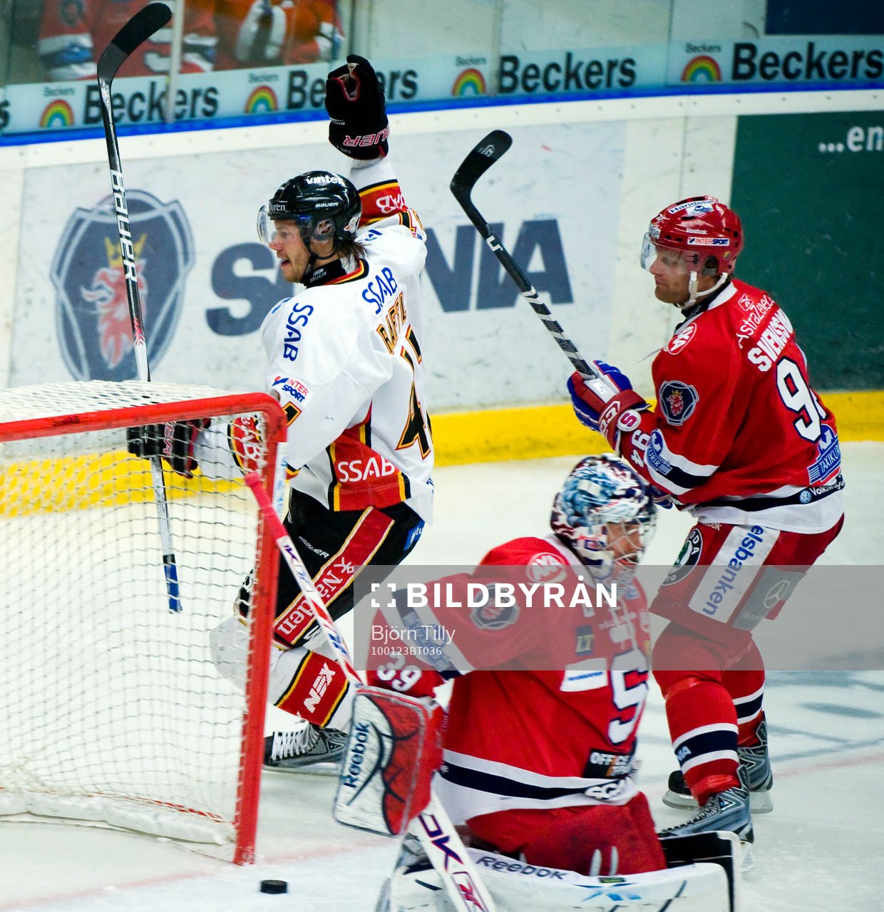 Thomas Raffl, Björn Bjurling, målvakt och Fredrik