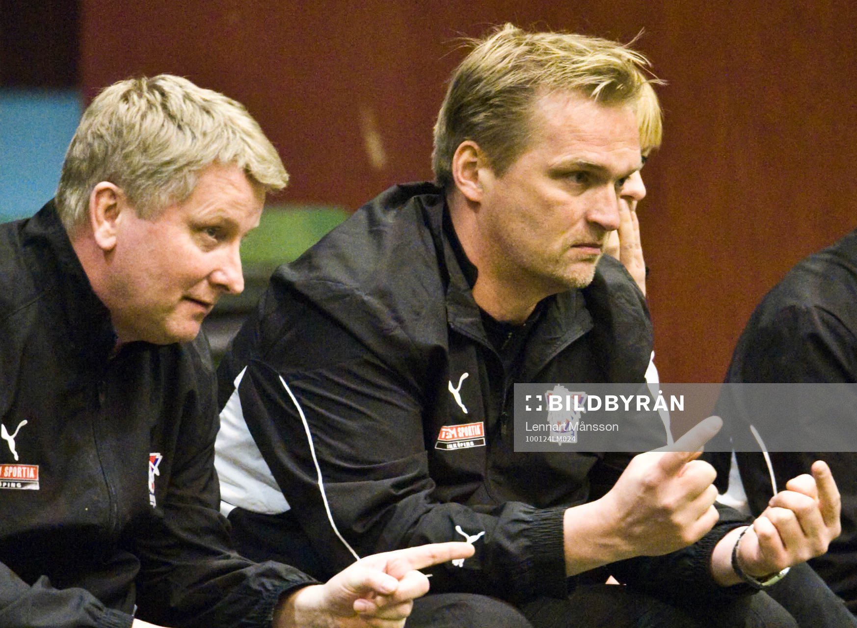 Peter Johansson och Jörgen Pettersson, tränare, Linköping
