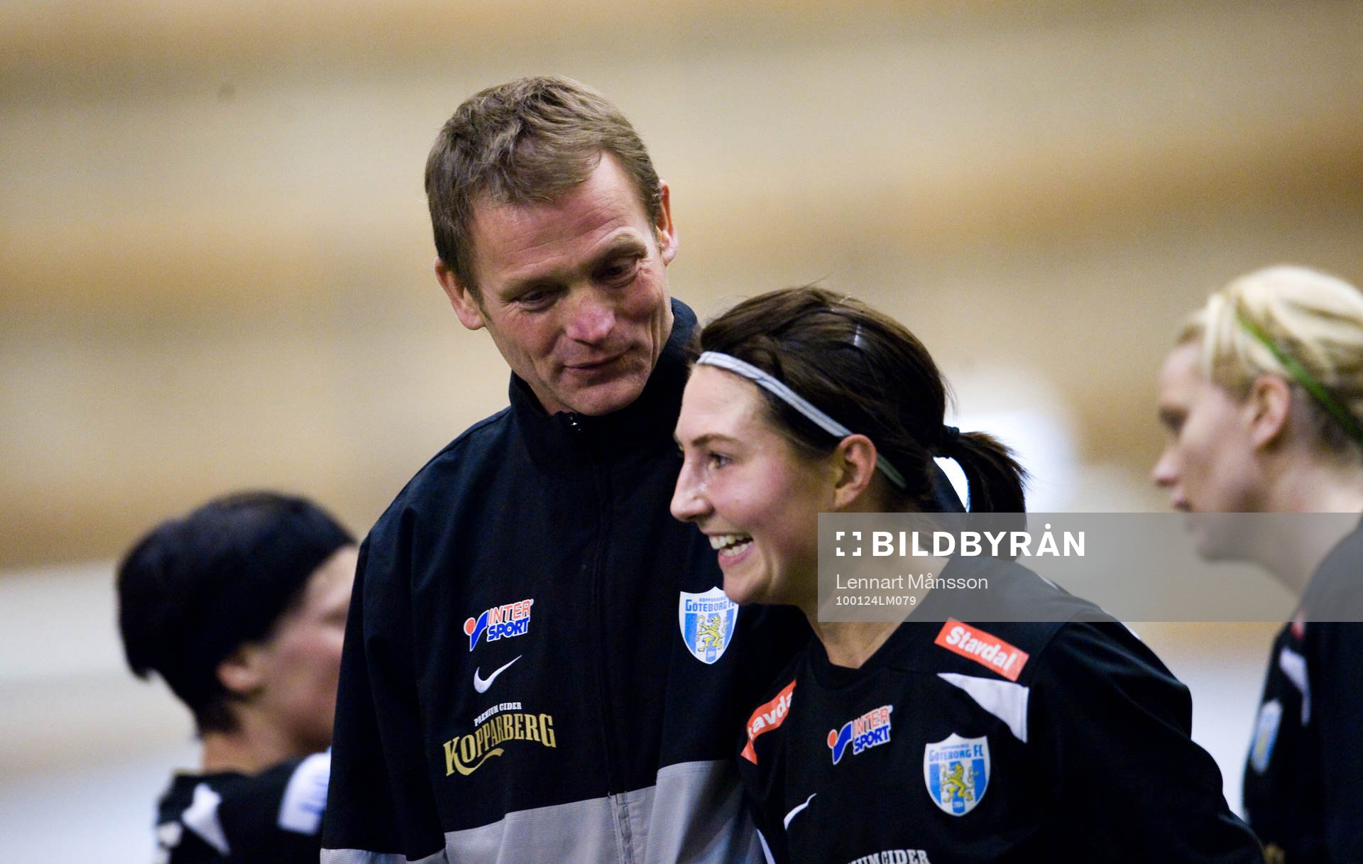 Torbjörn Nilsson, tränare, Göteborg och Anna Ahlstrand,