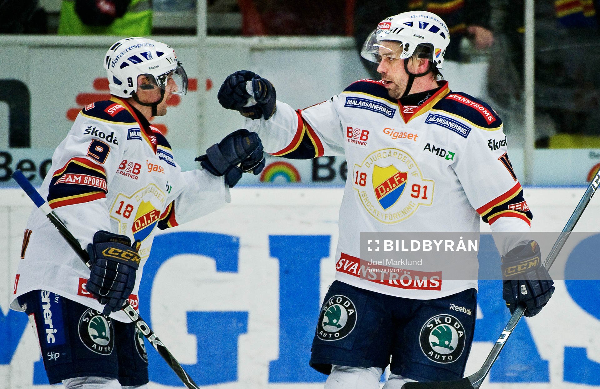 Kristofer Ottosson och Nichlas Falk, glädje, jubel