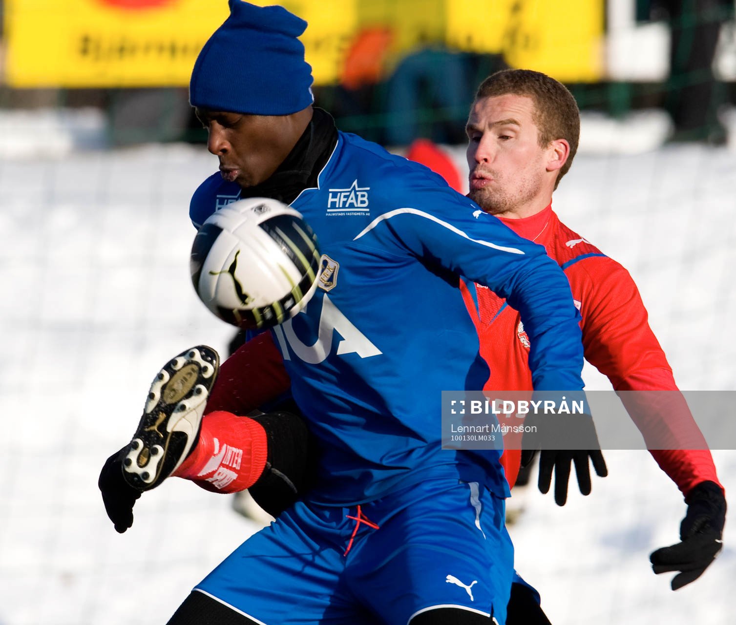 Christoffer Andersson, Helsingborg och Joe Sise, Halmstad
