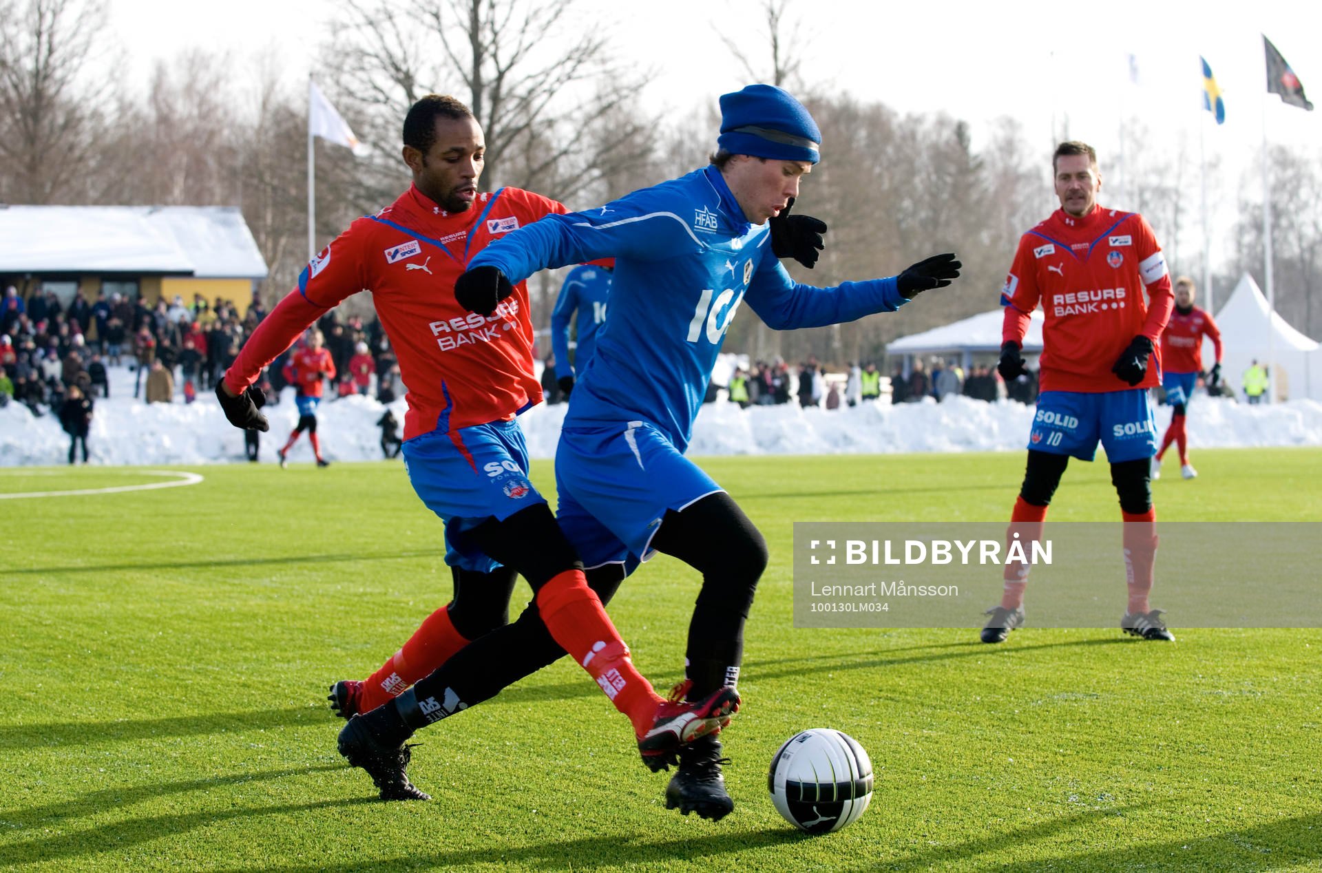 Emil Salomonsson, Halmstad och René Makondel, Helsingborg